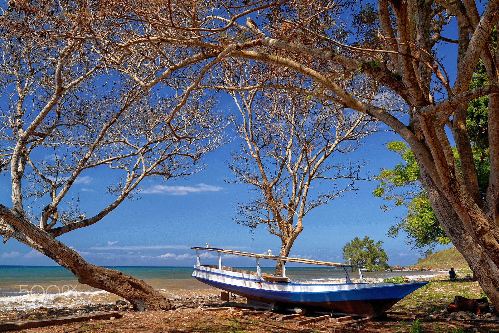 Nikon D610 + Sigma 35mm F1.4 DG HSM Art sample photo. Beach boat photography