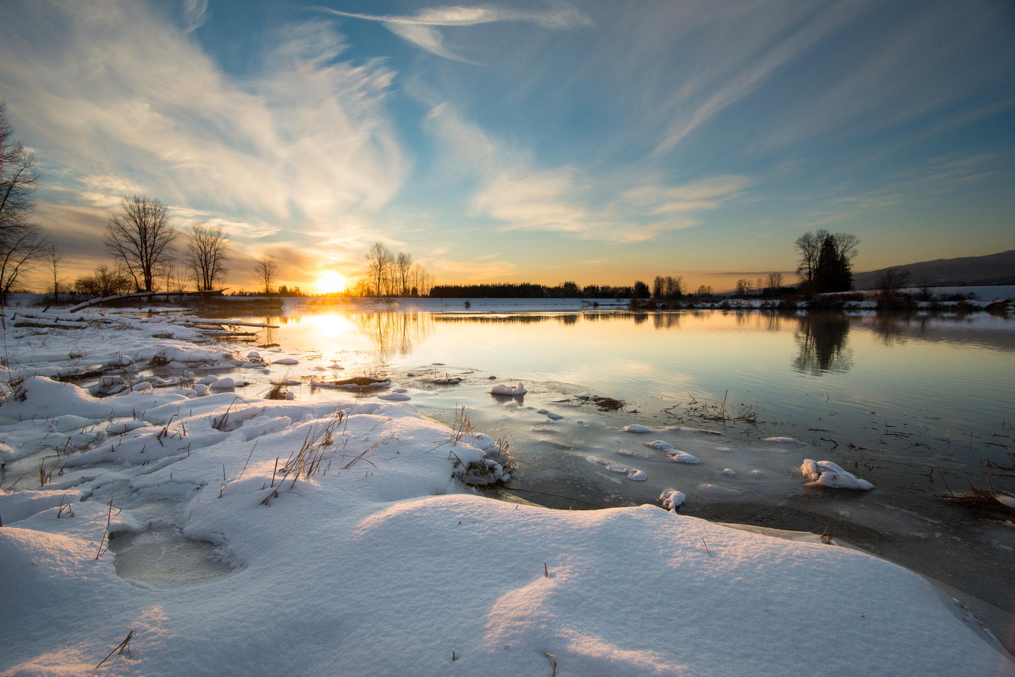 Tokina AT-X 17-35mm F4 Pro FX sample photo. Pitt meadows winter photography