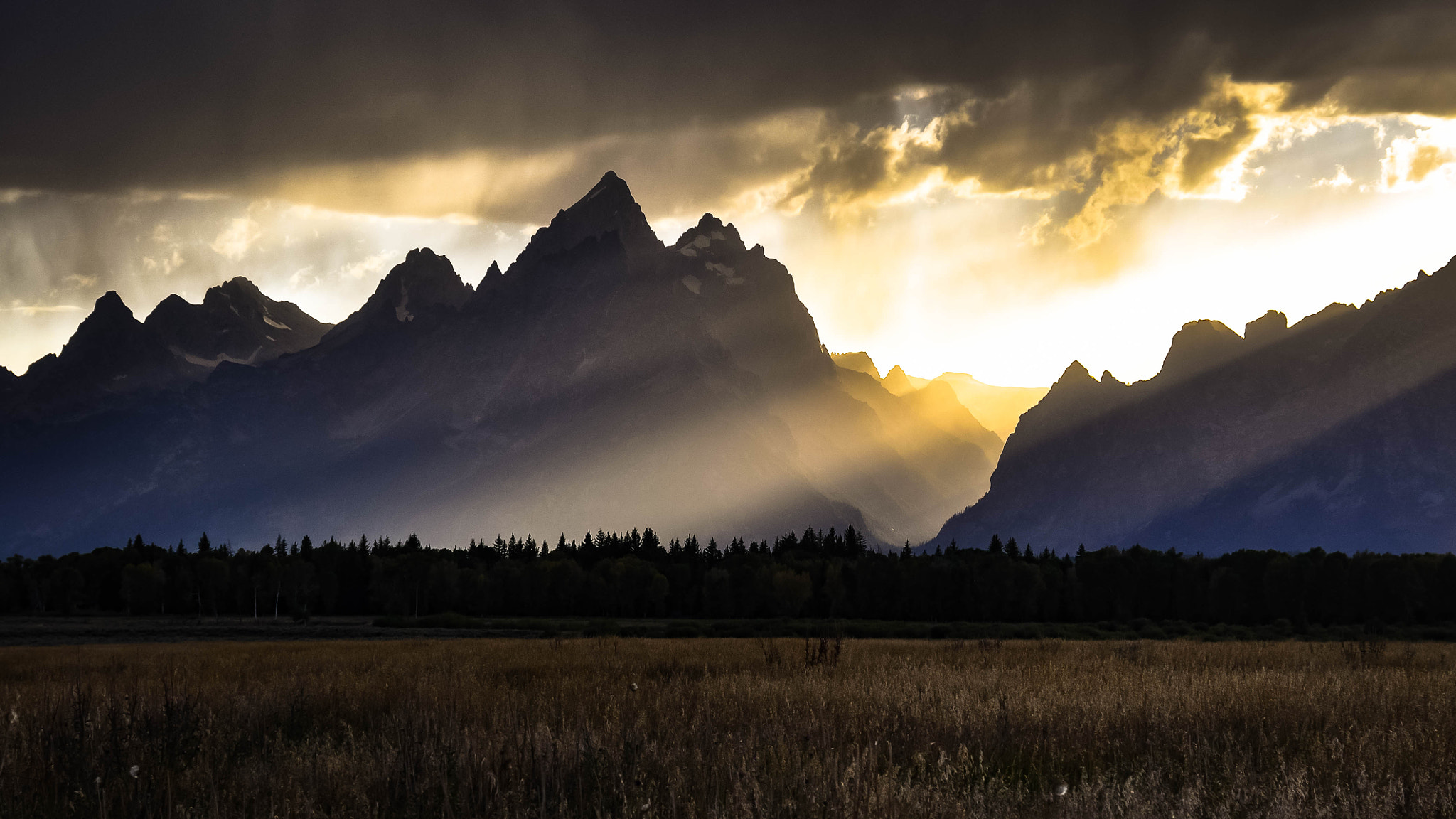 Nikon D5000 sample photo. Sunset at grand teton national park photography