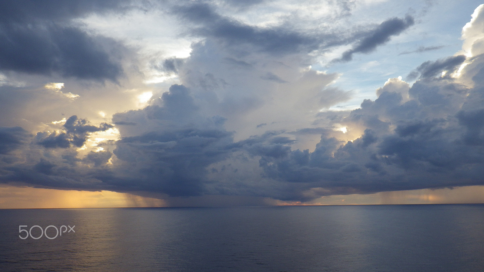 Pentax Optio WG-2 sample photo. Localized rain sunset photography