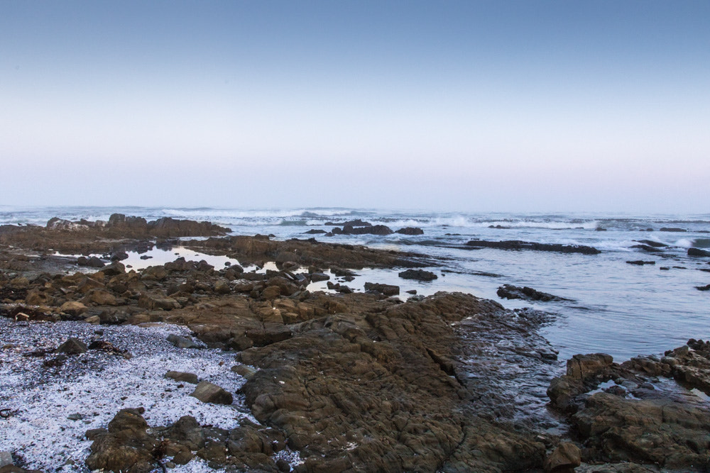 Canon EF 17-40mm F4L USM sample photo. Misty early beach 1 photography