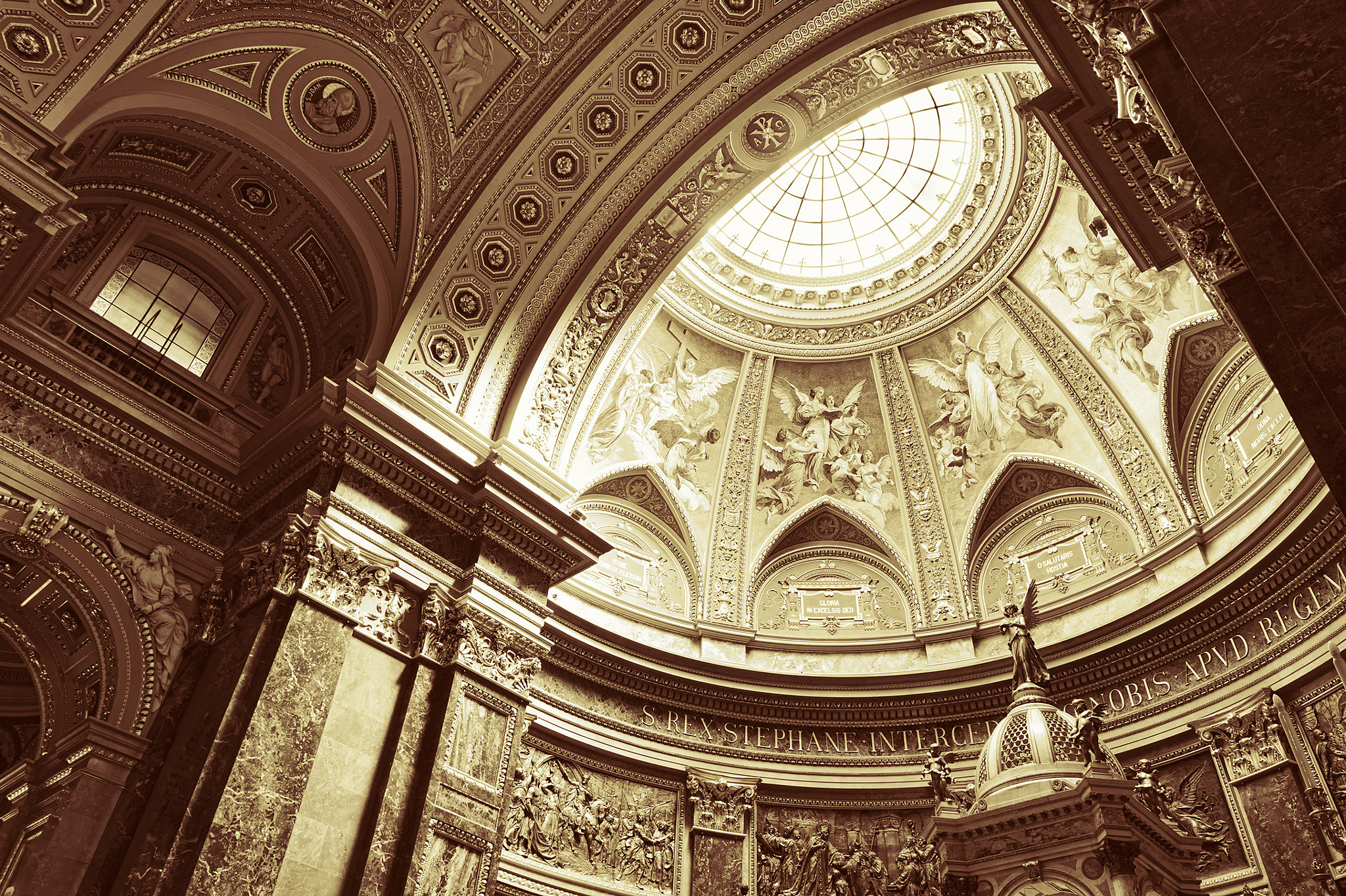 17-50mm F2.8 sample photo. St. stephen's basilica, interior panorama photography