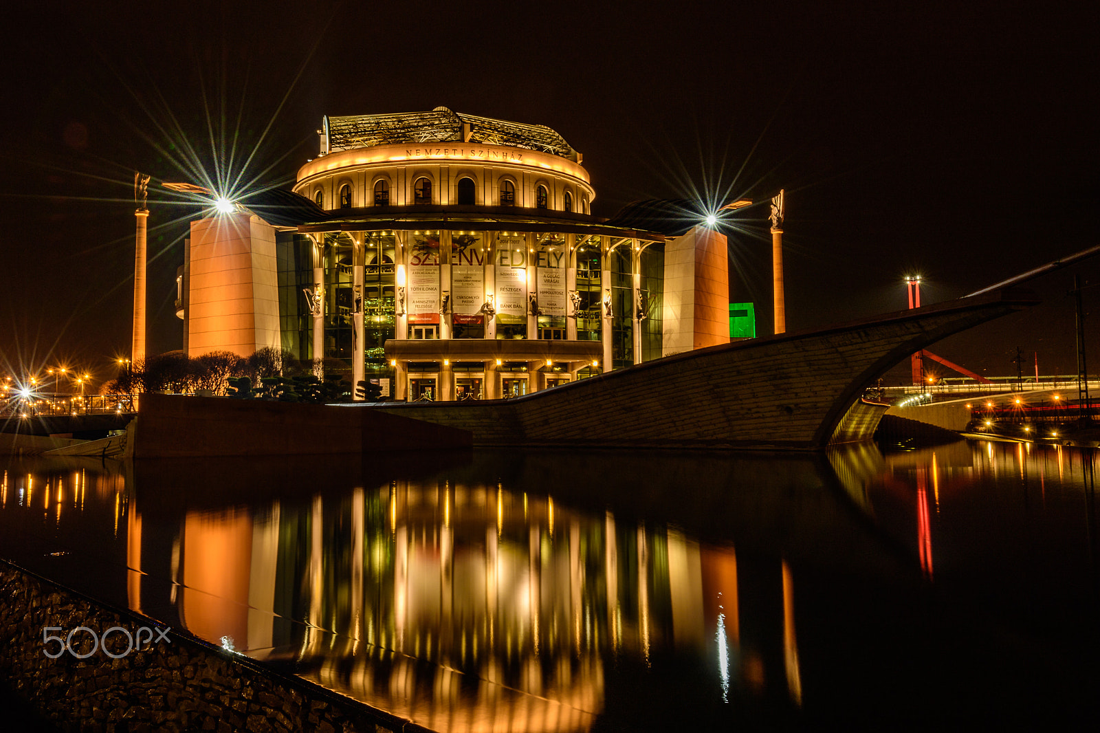 Nikon D5 + Nikon AF-S Nikkor 16-35mm F4G ED VR sample photo. National theatre in budapest photography