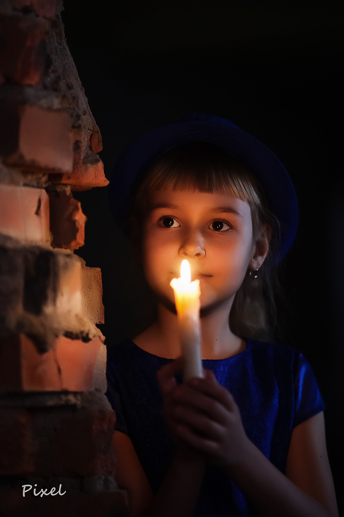 Sony Alpha DSLR-A850 sample photo. Portrait with candle photography