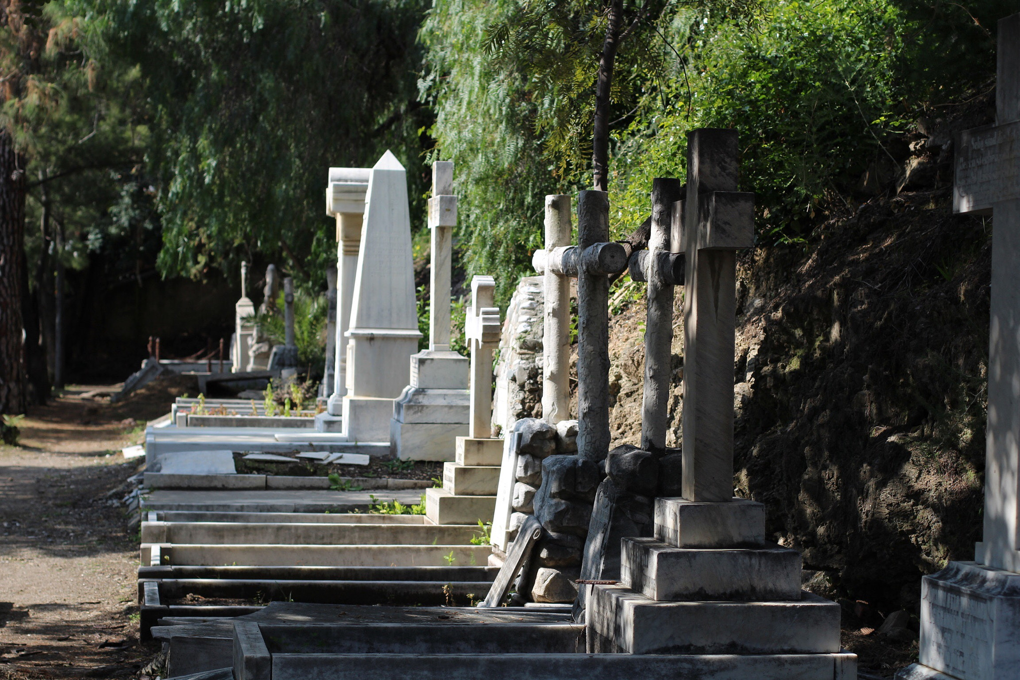 Canon EOS 1200D (EOS Rebel T5 / EOS Kiss X70 / EOS Hi) + Canon EF 50mm F1.4 USM sample photo. Cementerio inglés de málaga photography