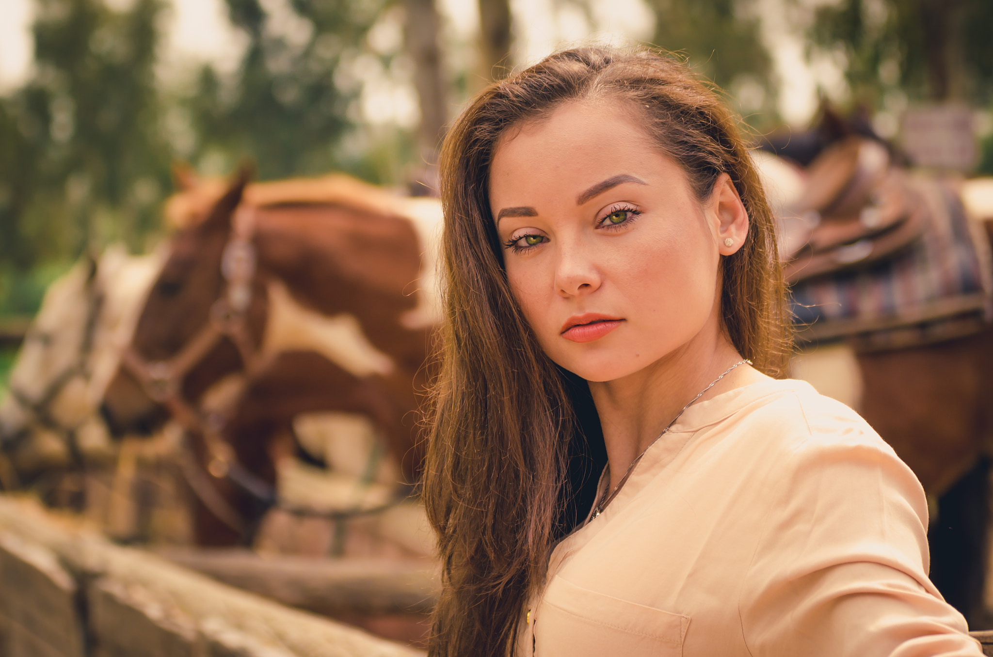 Nikon D7000 + Tamron SP 70-300mm F4-5.6 Di VC USD sample photo. Girls with horses photography