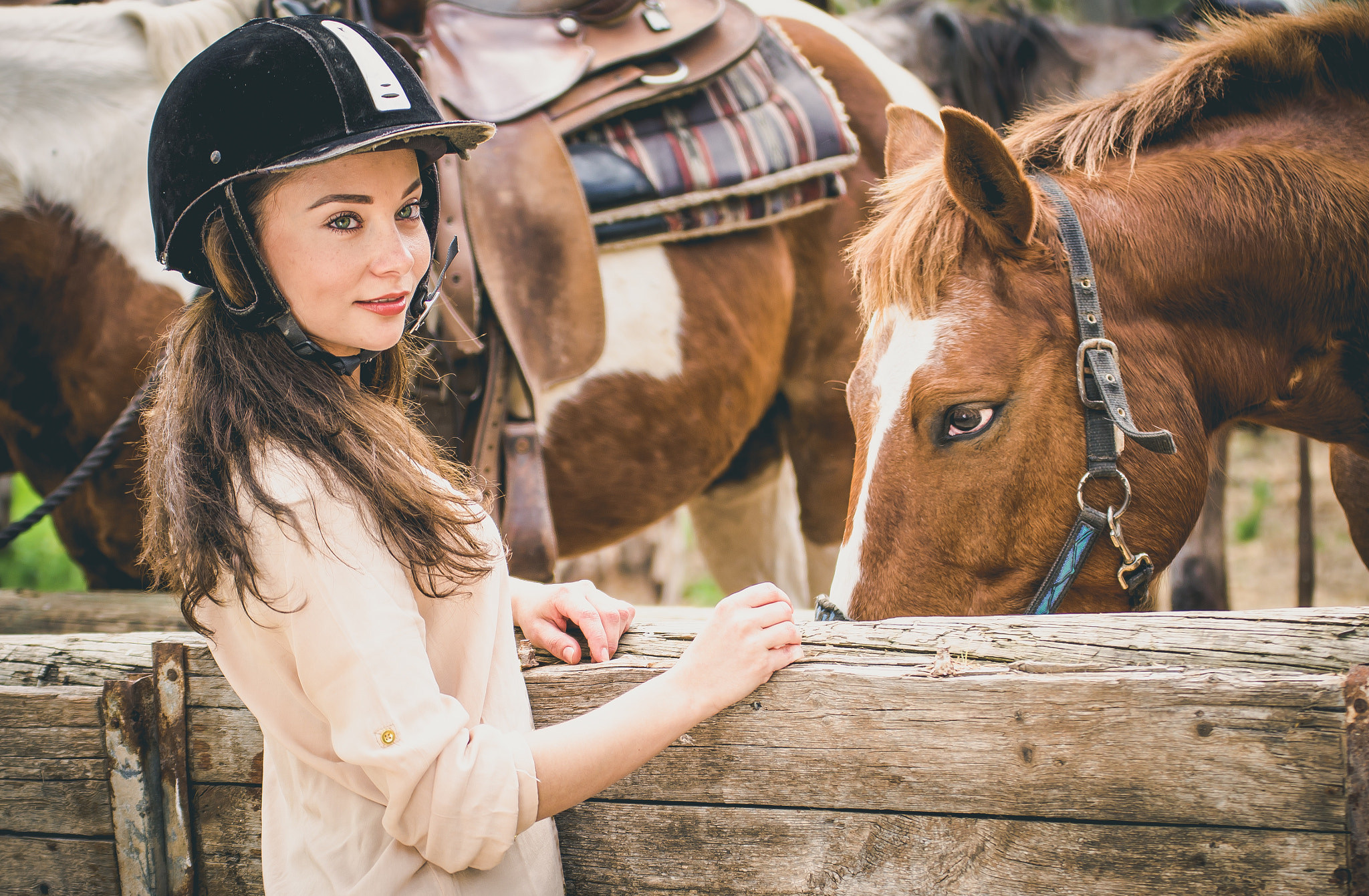 Nikon D7000 sample photo. Jockey girl with a horse photography