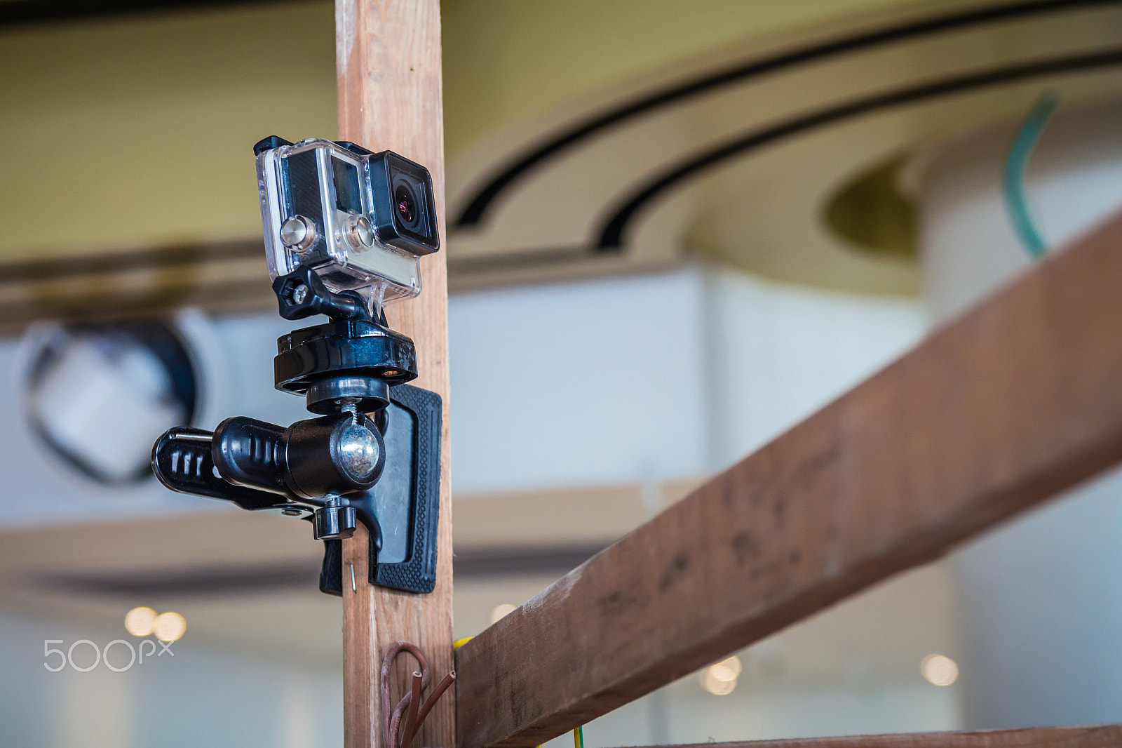 Canon EF-S 17-55mm F2.8 IS USM sample photo. Gopro action camera on an pole photography