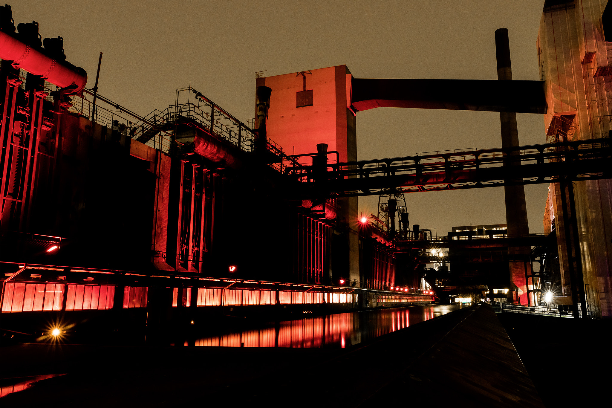Nikon AF-S Nikkor 14-24mm F2.8G ED sample photo. Coal mine at night photography