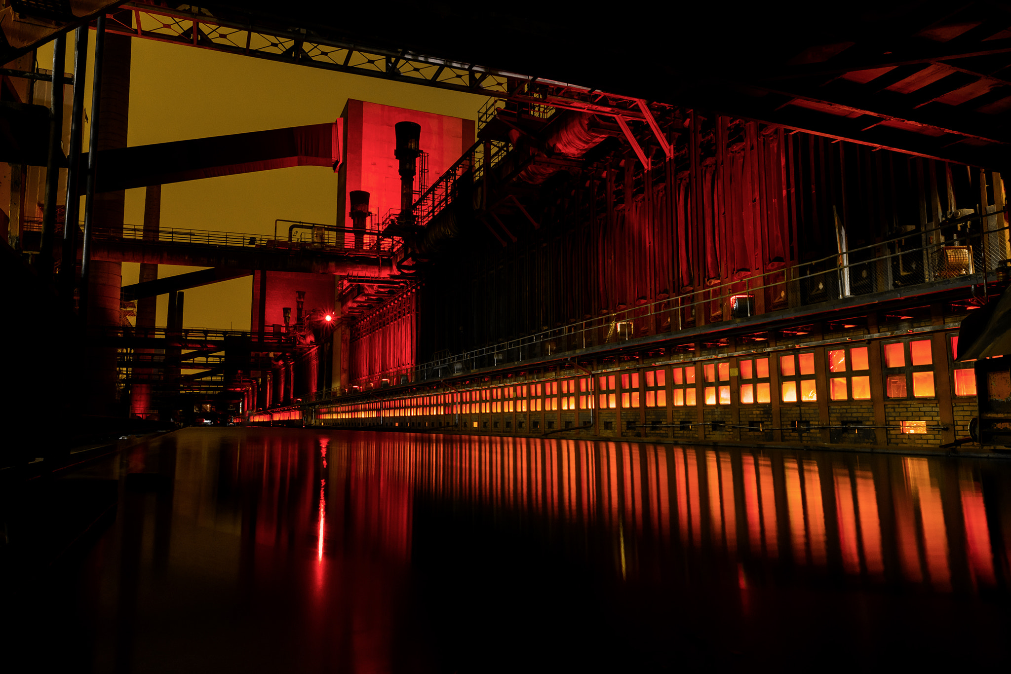 Nikon AF-S Nikkor 14-24mm F2.8G ED sample photo. Coal mine at night photography