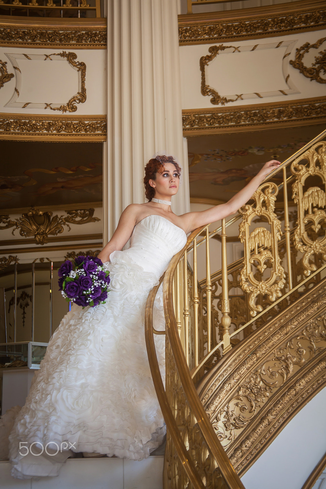 Canon EF 28-135mm F3.5-5.6 IS USM sample photo. On a golden stair photography