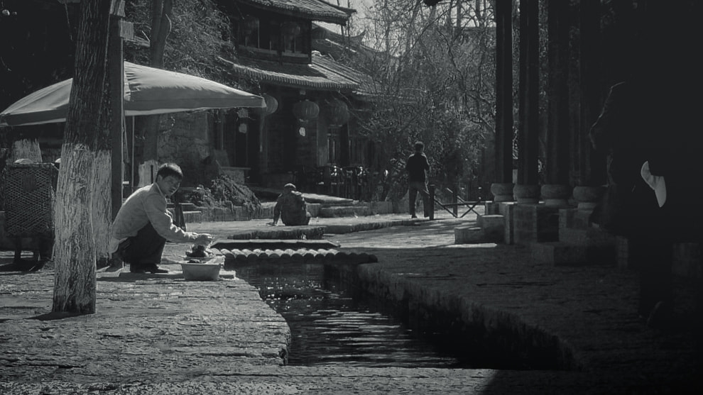 Panasonic DMC-LC70 sample photo. Laundry in lijiang photography