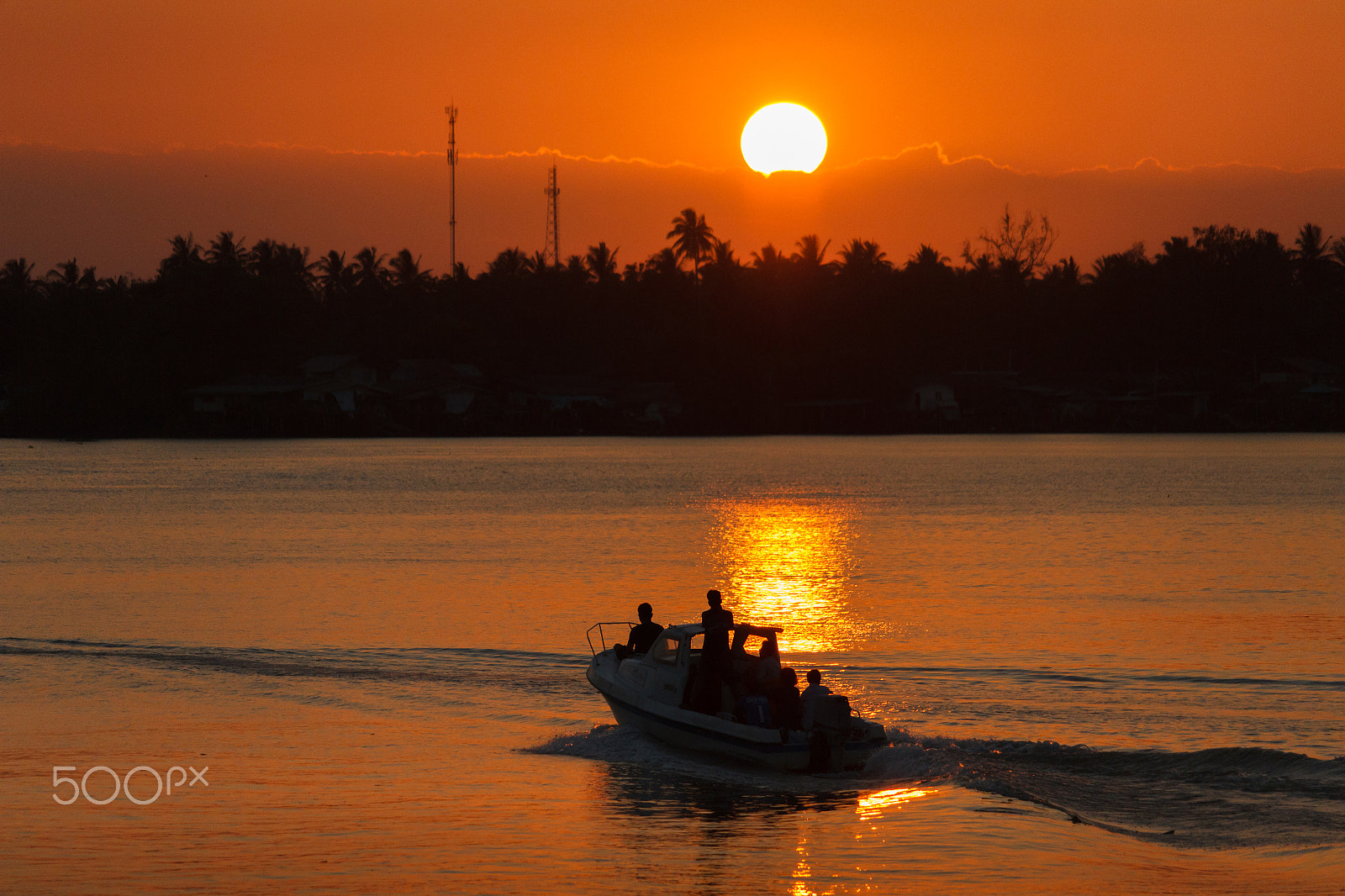 Canon EF-S 55-250mm F4-5.6 IS STM sample photo. Sunset at river in south of thailand photography