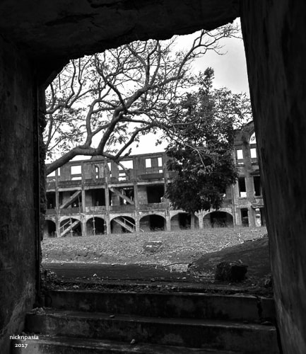 Nikon AF Nikkor 24-85mm F2.8-4D IF sample photo. Window to ruins photography