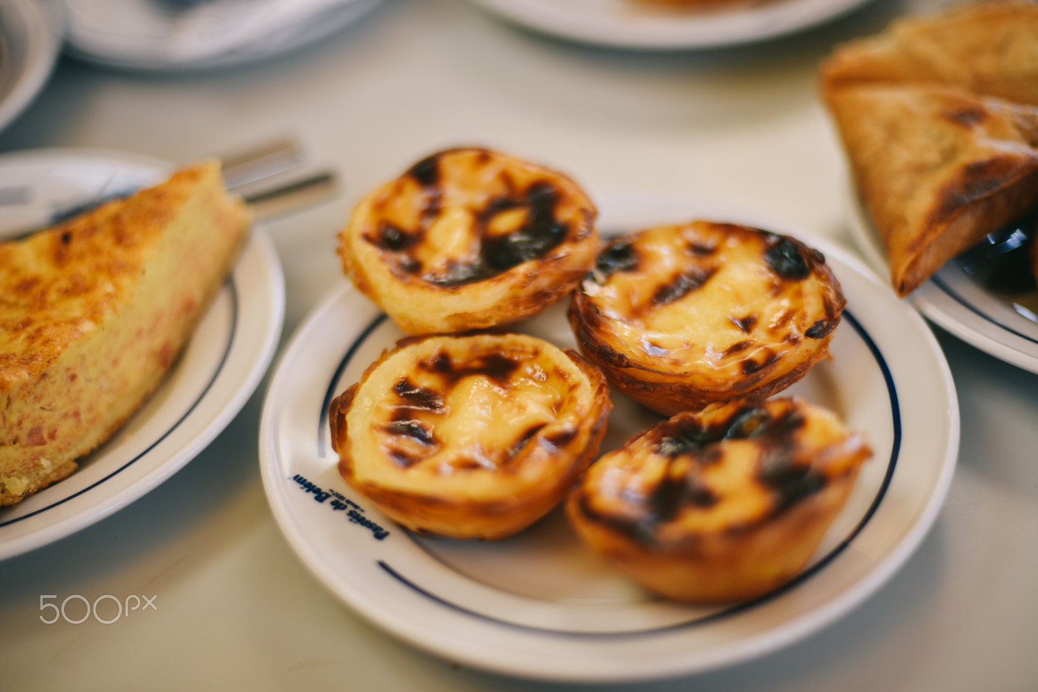 Nikon D750 + Nikon AF Nikkor 50mm F1.4D sample photo. Portuguese tart photography