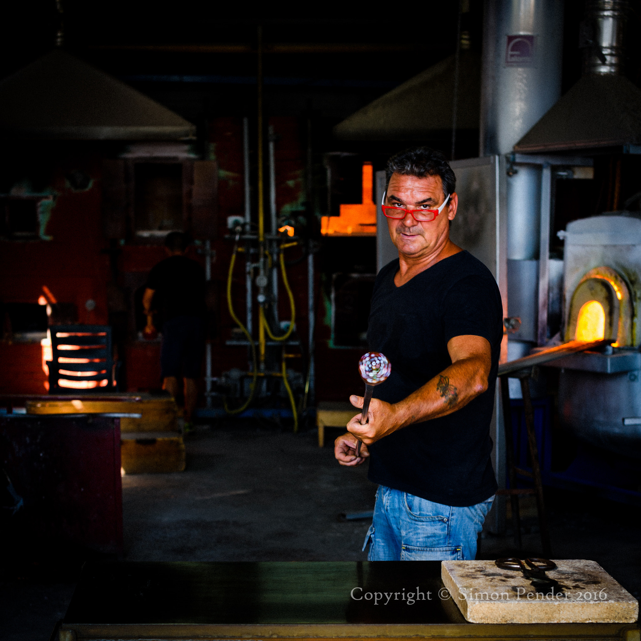Nikon D810 + Sigma 50mm F1.4 EX DG HSM sample photo. Murano glassmaking photography