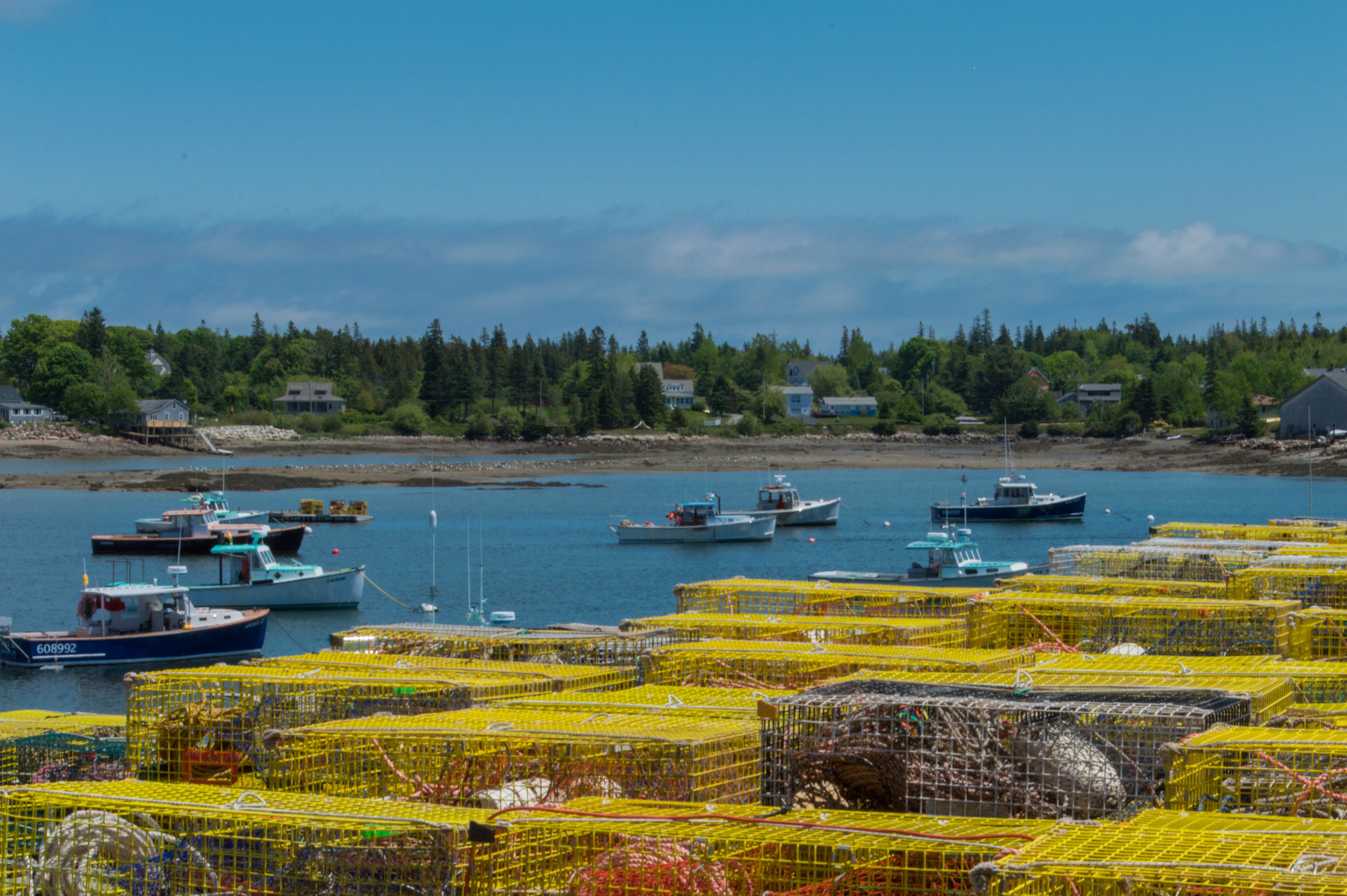 Nikon D3200 sample photo. Lobster boats photography
