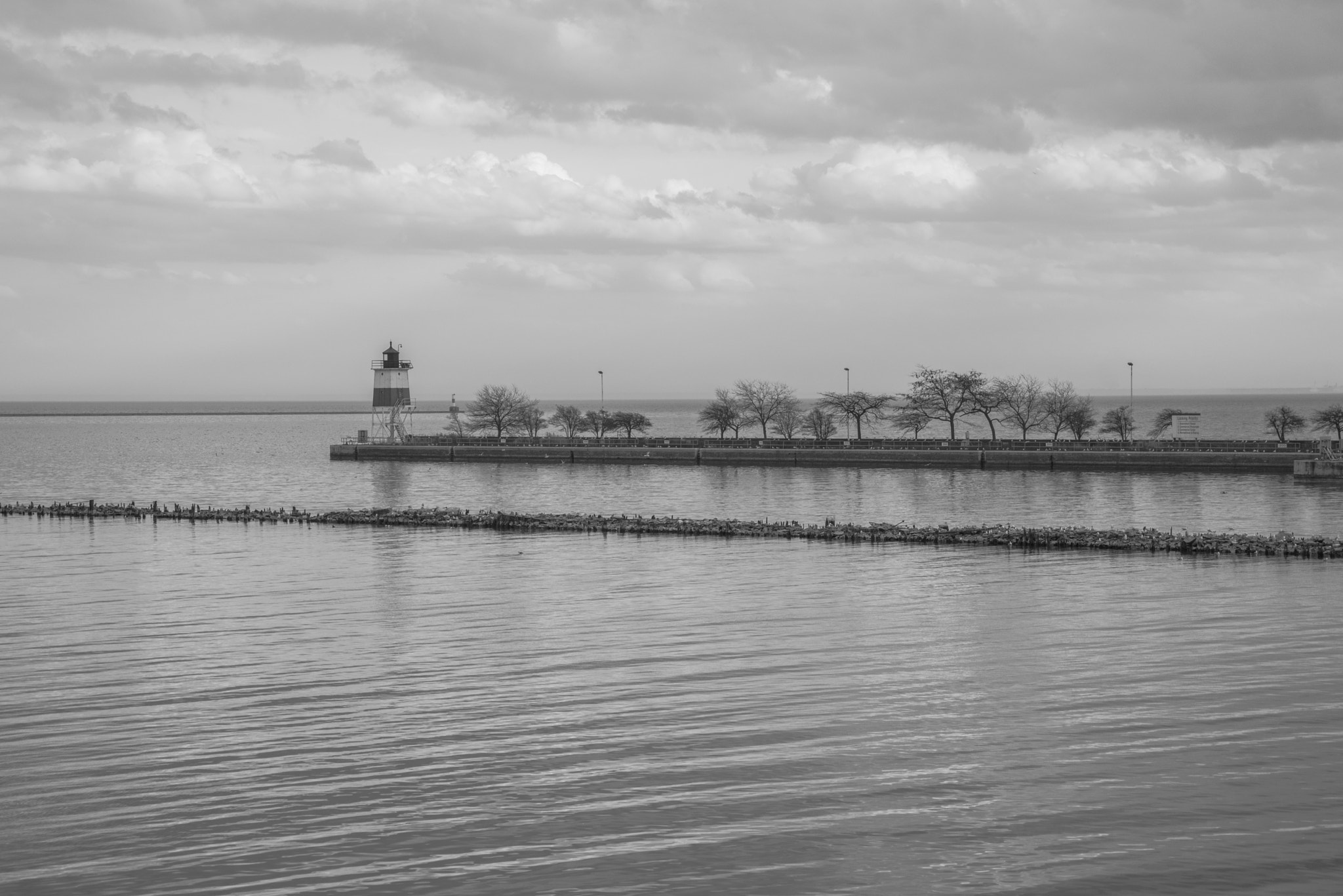 Sony a7R sample photo. Lighthouse on the dike photography