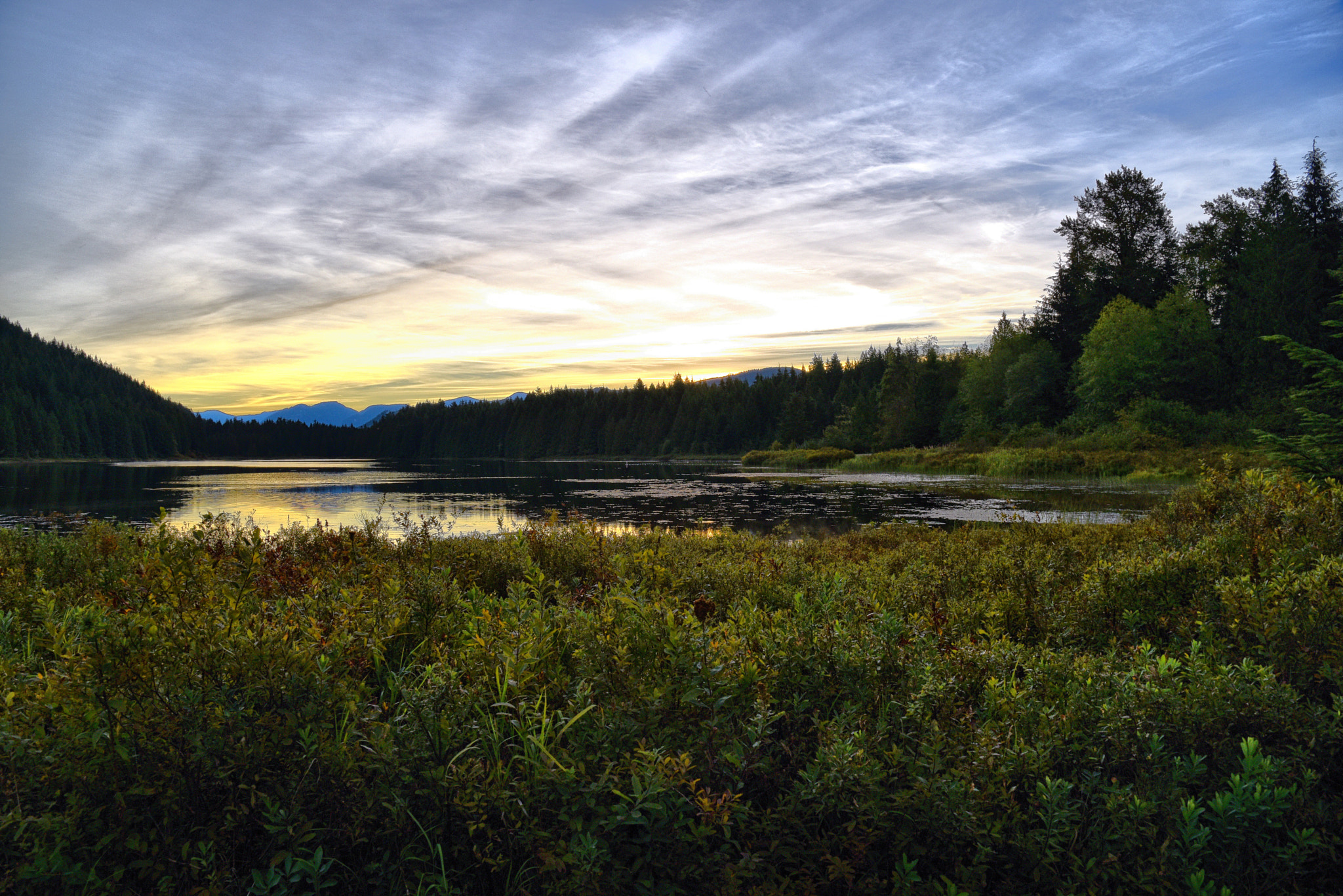 Nikon D750 + Sigma 24-70mm F2.8 EX DG Macro sample photo. Morning lake photography