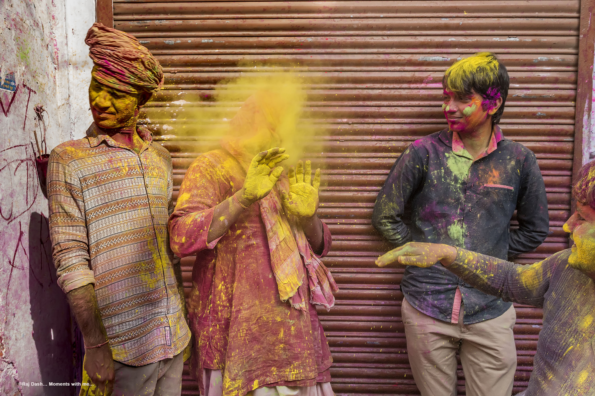 Canon EOS 70D + Sigma 18-35mm f/1.8 DC HSM sample photo. Holi colors photography