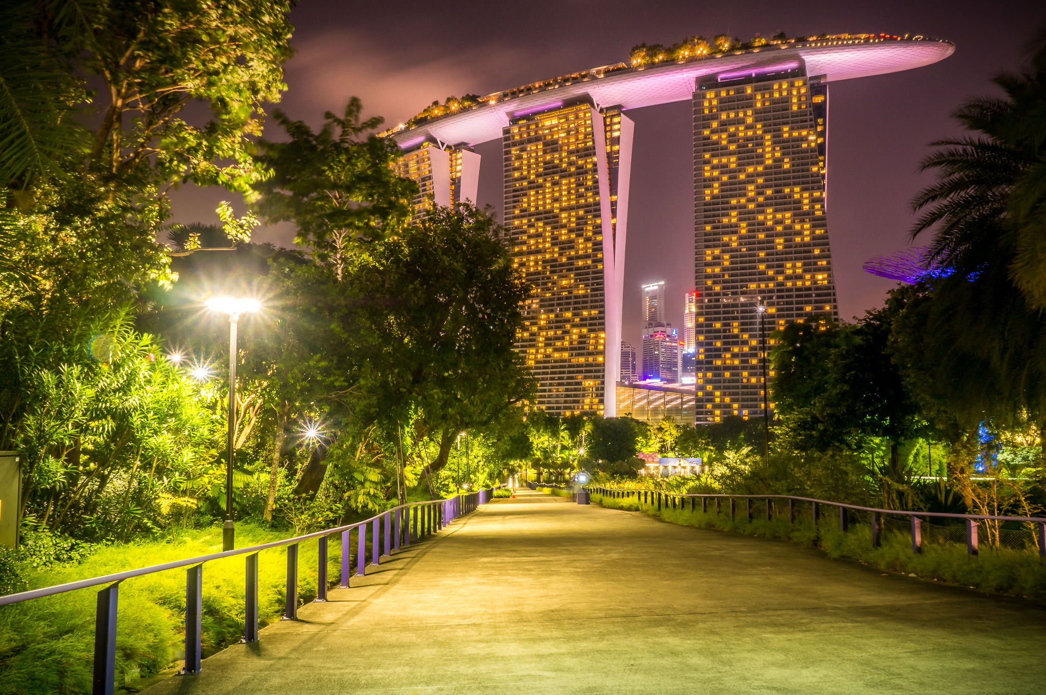 Olympus OM-D E-M10 sample photo. Marina bay sands photography