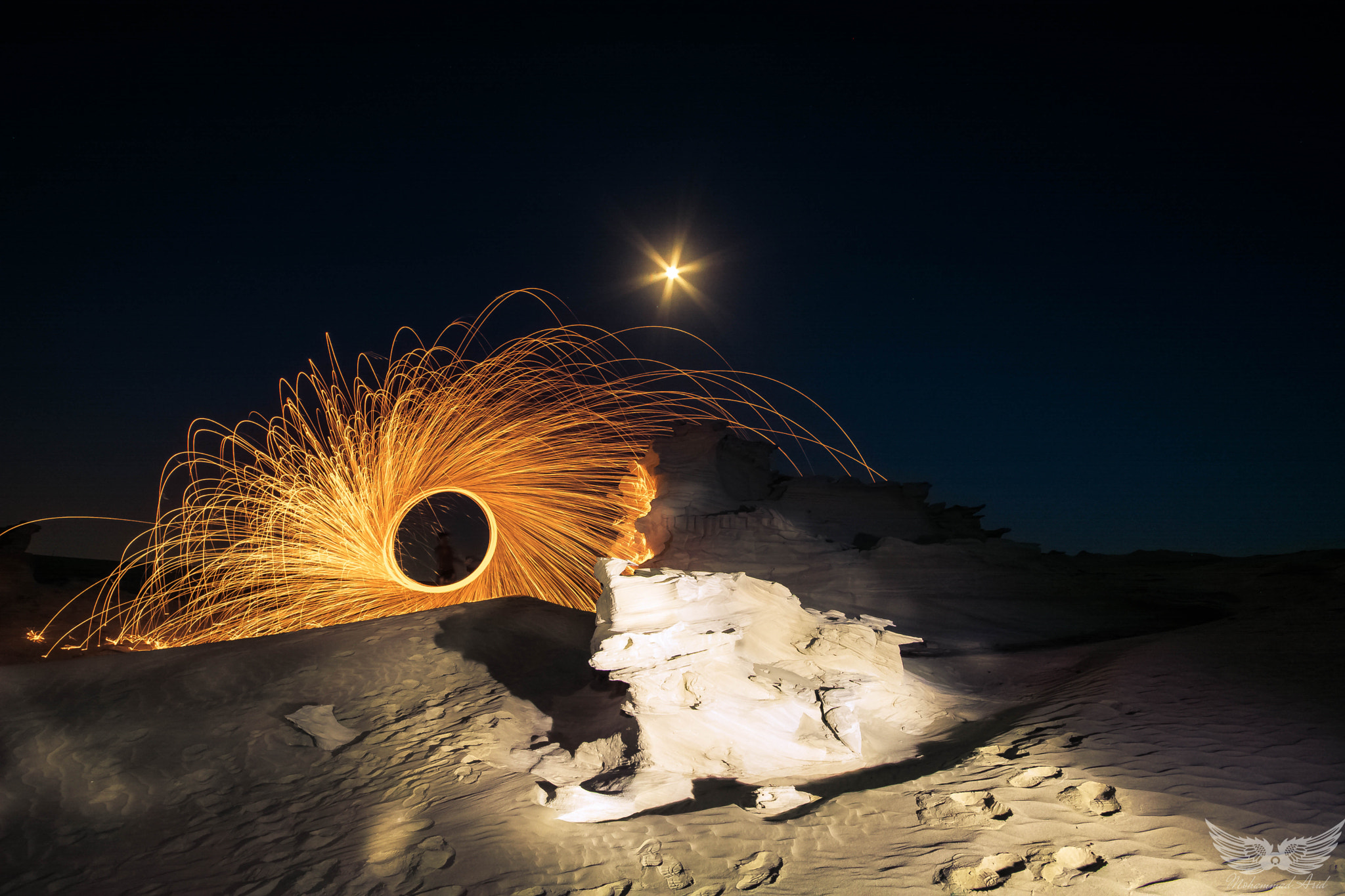 Sigma 10-20mm F4-5.6 EX DC HSM sample photo. Steelwool woth rocks photography