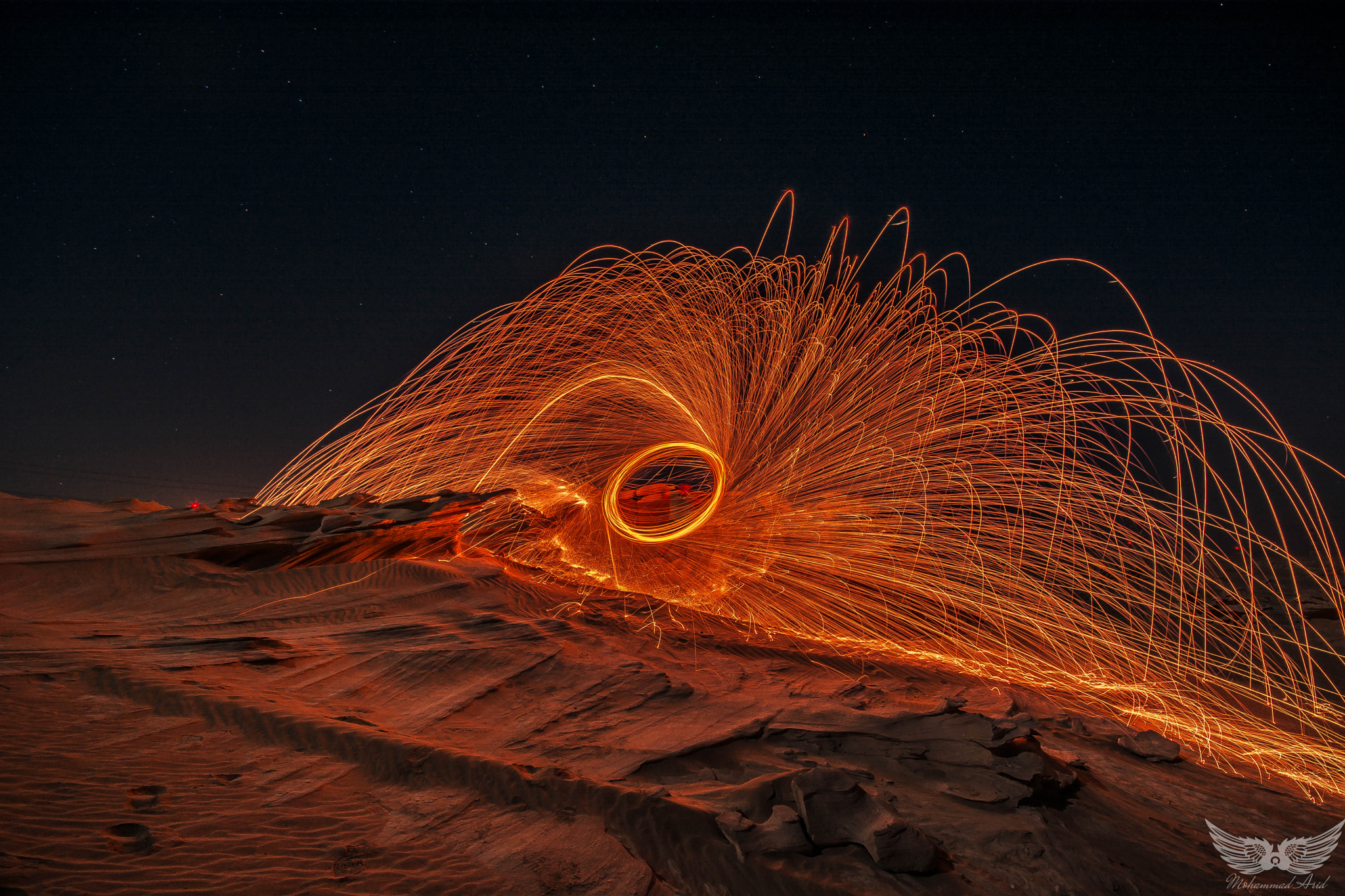 Sigma 10-20mm F4-5.6 EX DC HSM sample photo. Steelwool woth rocks photography