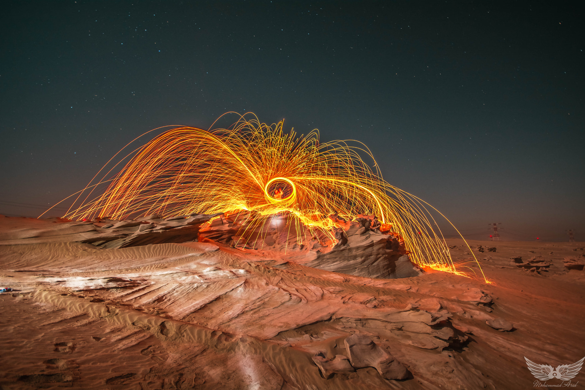 Sigma 10-20mm F4-5.6 EX DC HSM sample photo. Steelwool woth rocks photography