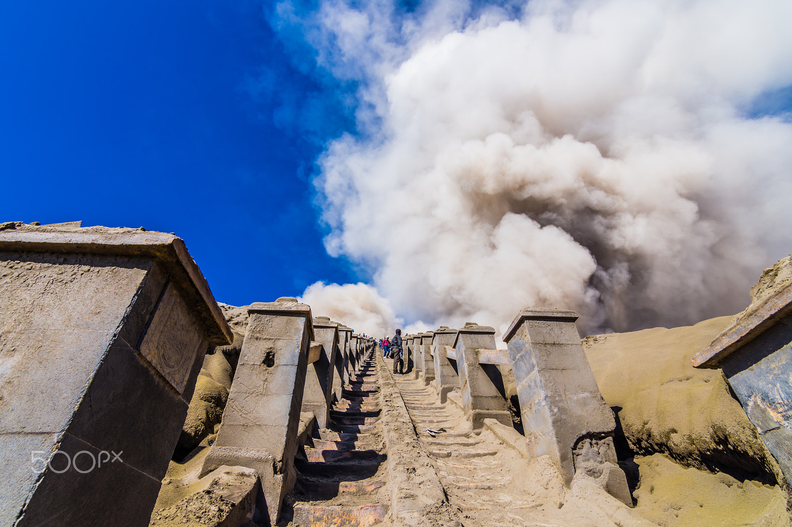 Nikon D7200 sample photo. Bromo stairs photography