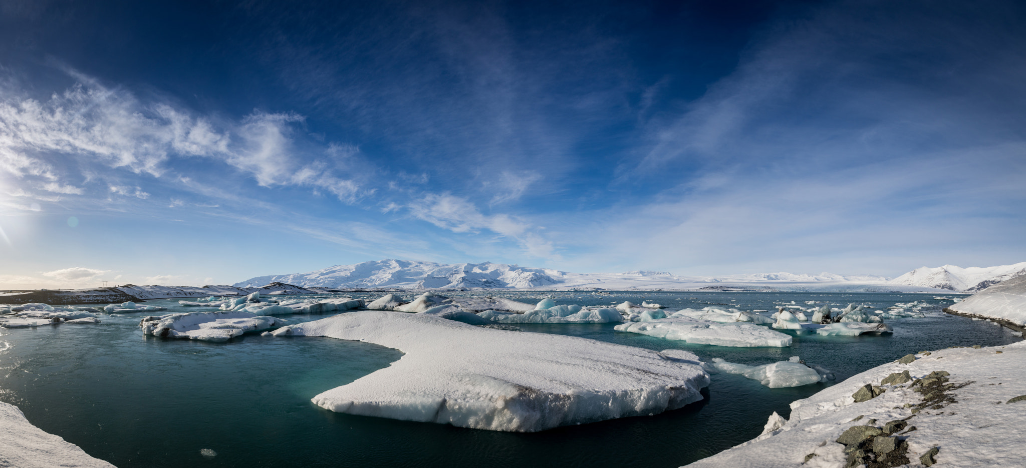 Canon EF 24-70mm F2.8L USM sample photo. Jökulsárlón - glacier lagoon pano photography