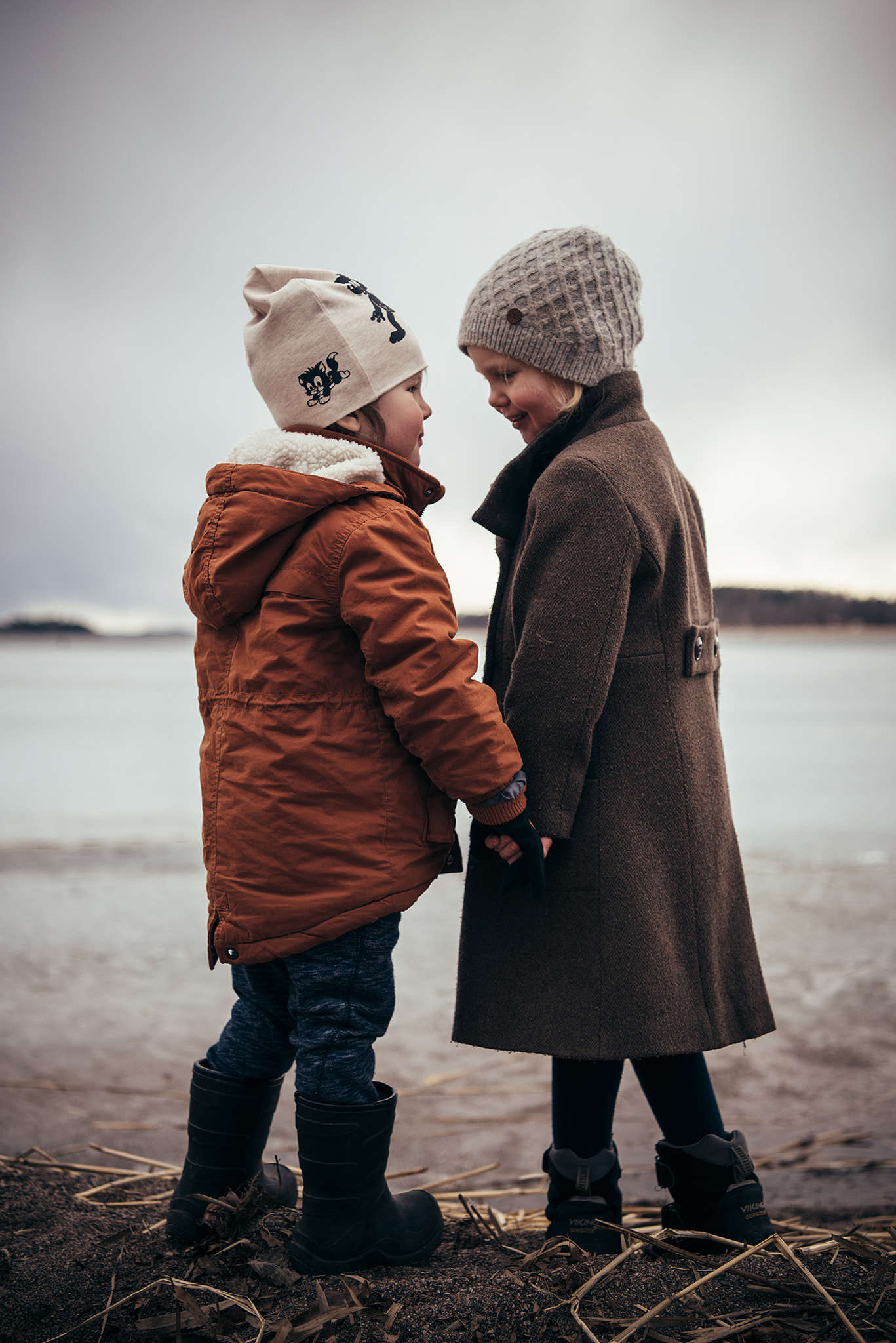 Nikon D750 sample photo. Frozen beach photography