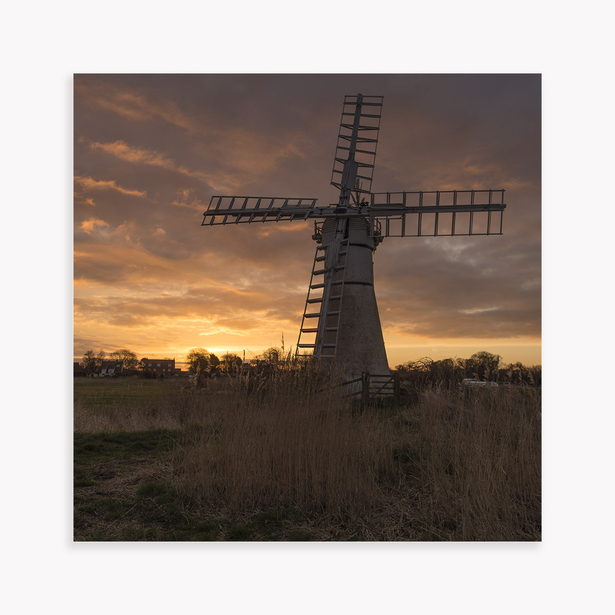 Nikon D4 sample photo. Thurne mill at sunrise photography