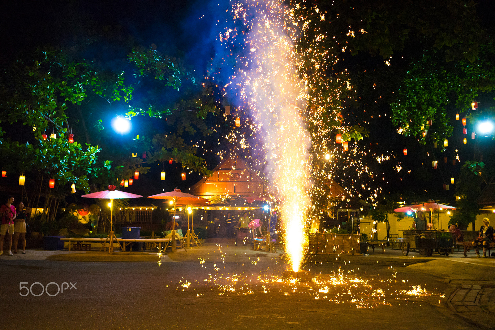 Sony a7 II sample photo. Fire show photography