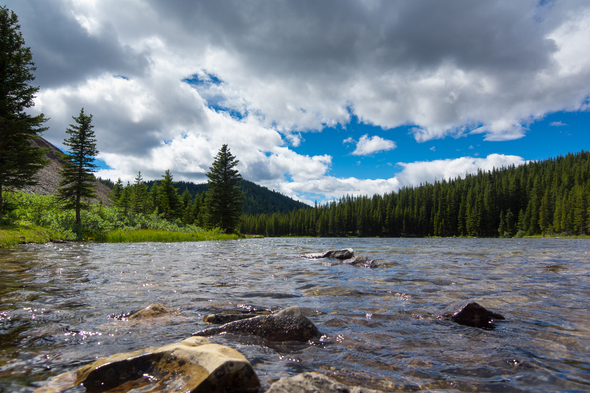 Sony SLT-A77 sample photo. River mouth at picklejar lake. photography