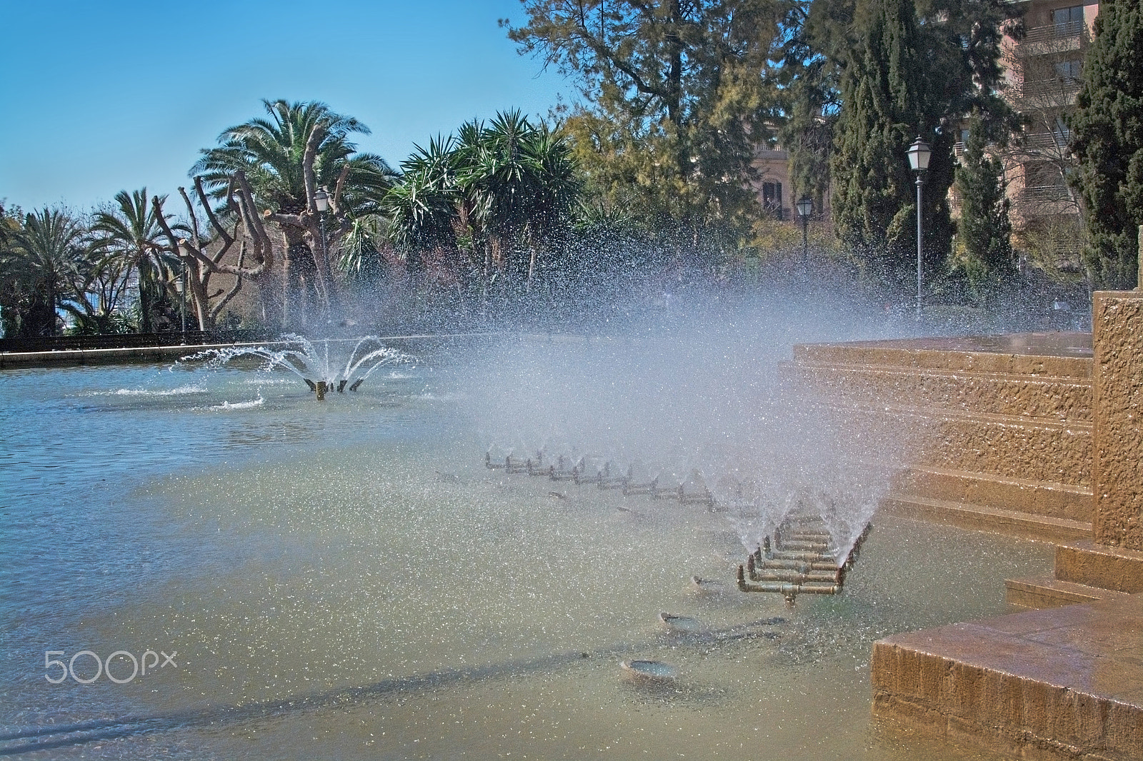 Nikon D7100 sample photo. Feixina park fountain photography