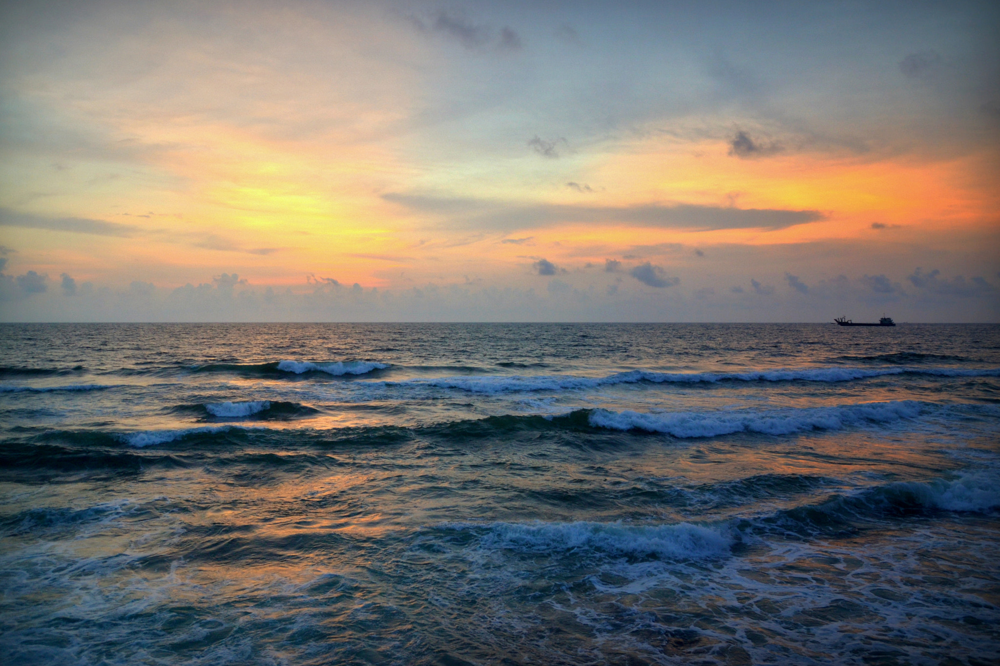 Nikon D3100 sample photo. Sunset & the sea photography