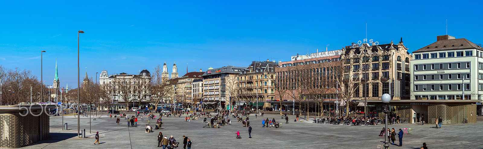 Sony a99 II sample photo. Zurich center. switzerland. wide-angle hd-quality panoramic view photography