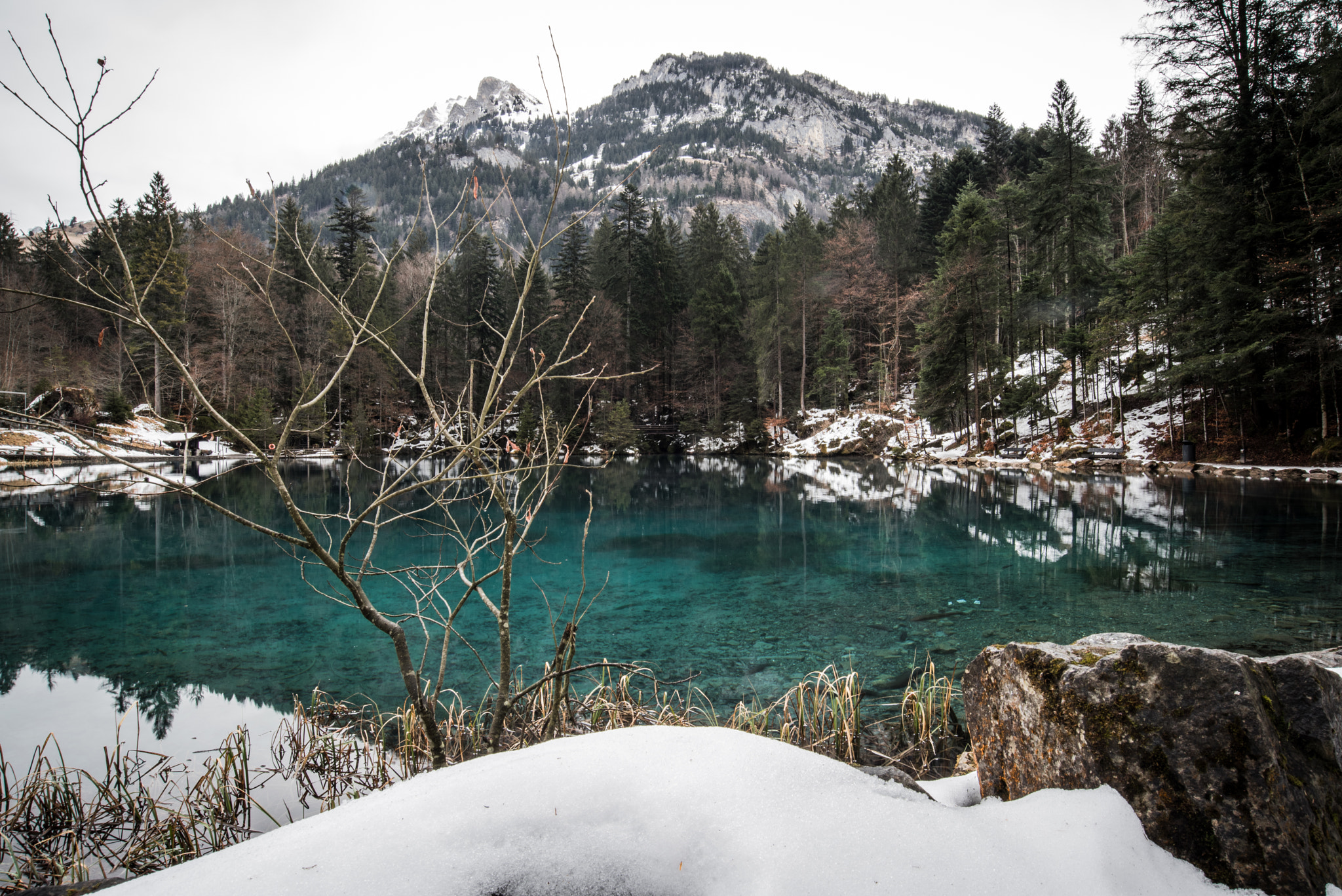 Nikon AF-S Nikkor 18-35mm F3.5-4.5G ED sample photo. Blausee switzerland a beautiful place photography