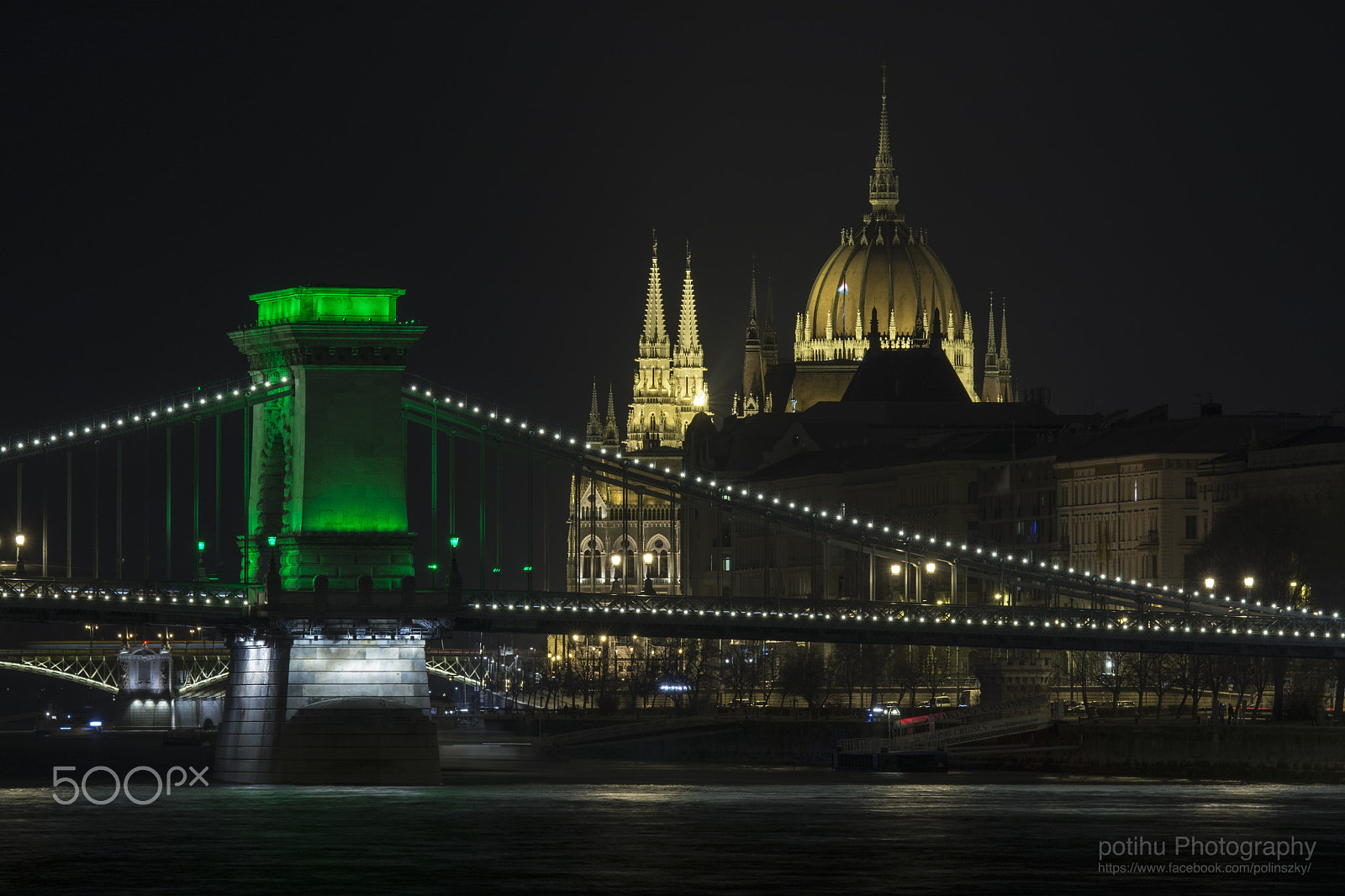 Nikon D7100 + Tamron SP 70-200mm F2.8 Di VC USD sample photo. Szechenyi chain bridge & parlament photography