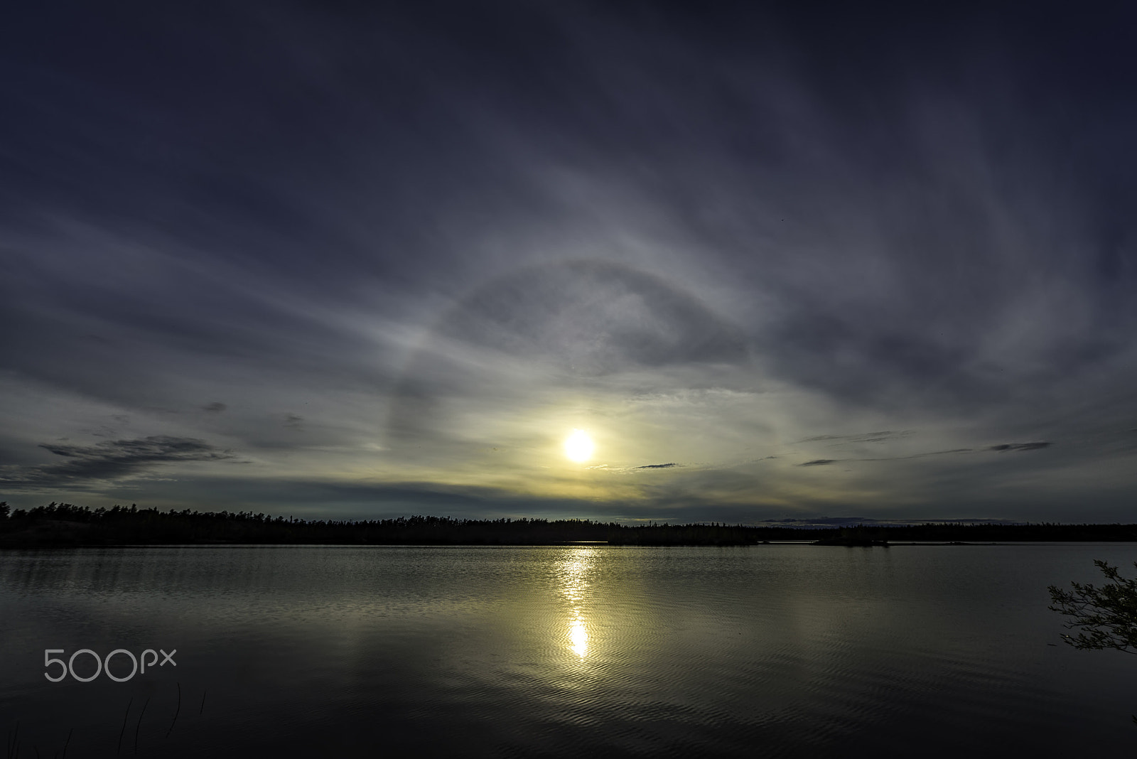 Nikon D810 sample photo. Sunset sundog photography
