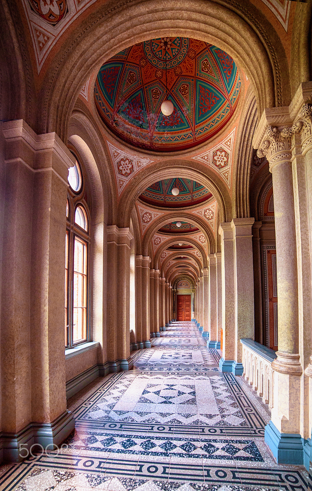 Samyang 14mm F2.8 ED AS IF UMC sample photo. Hallway of university photography