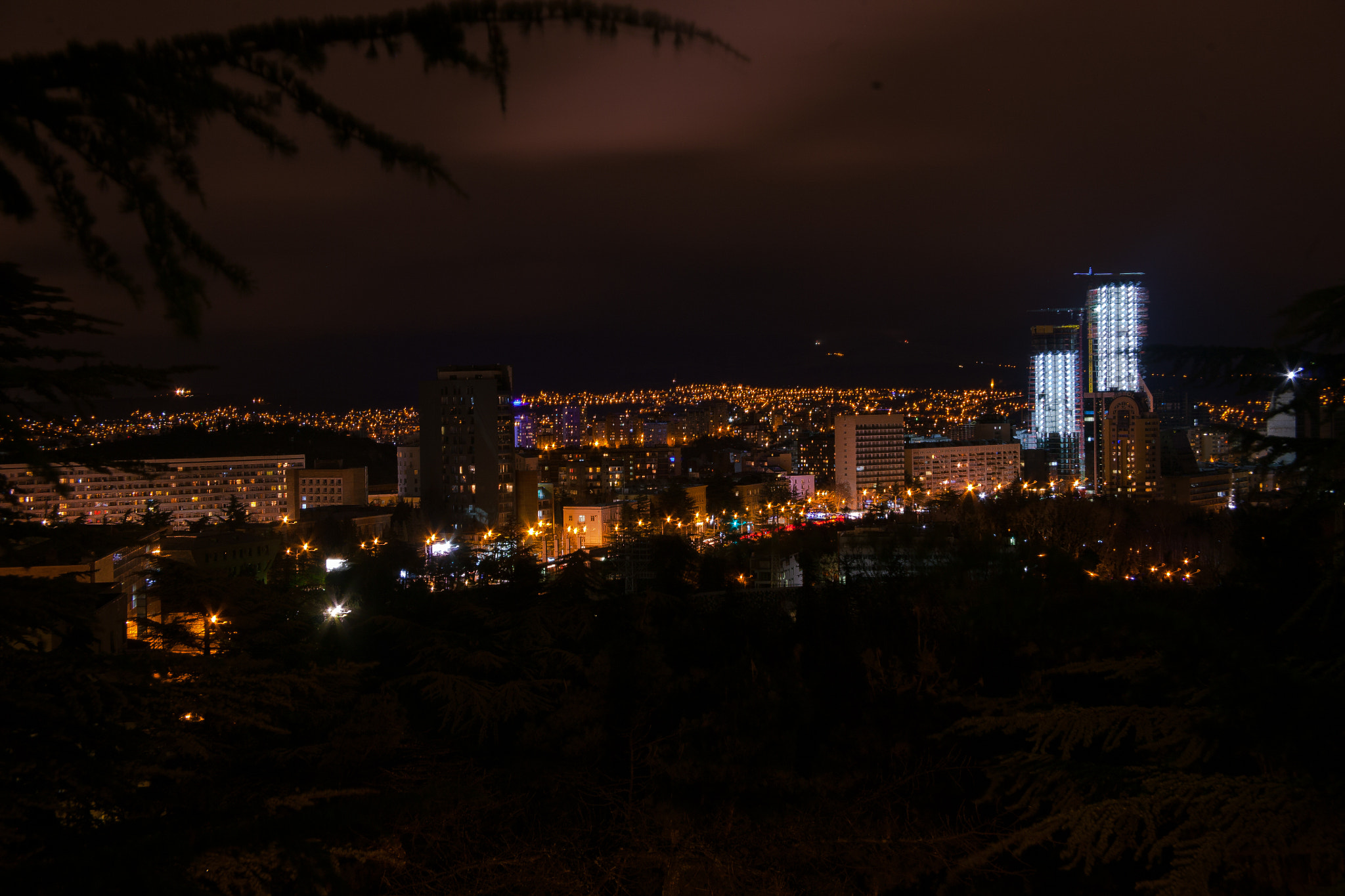 Canon EOS 5D + Canon EF 24-85mm F3.5-4.5 USM sample photo. Night tbilisi photography