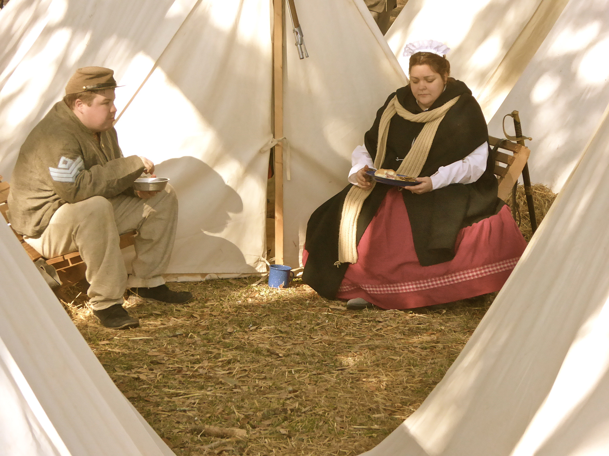 Panasonic Lumix DMC-ZS40 (Lumix DMC-TZ60) sample photo. Civil war reenactment photography