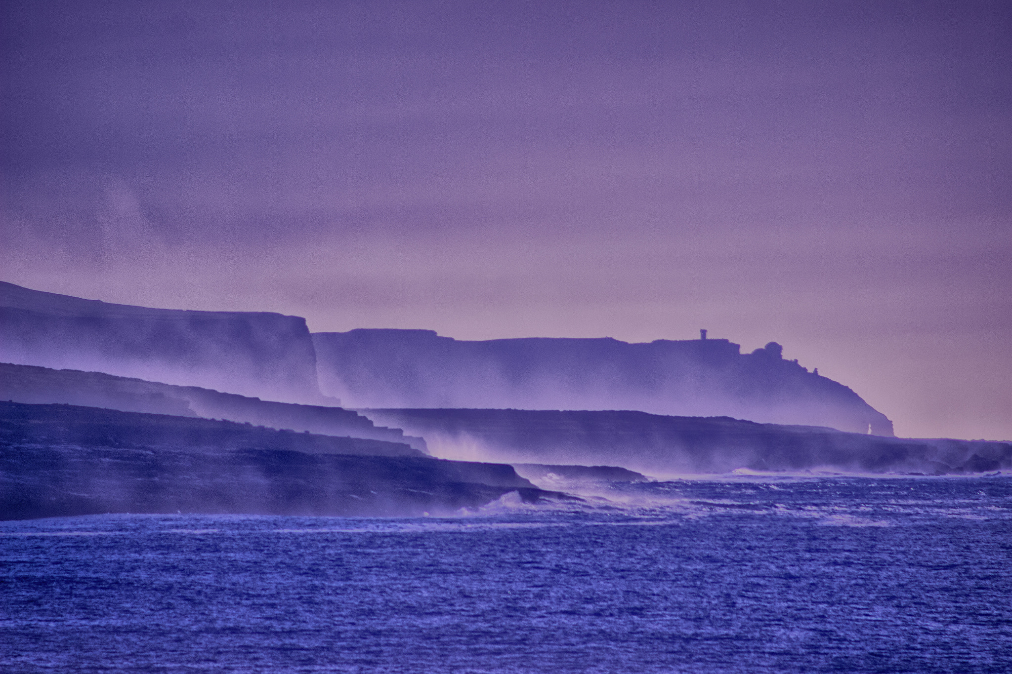 Canon EOS 600D (Rebel EOS T3i / EOS Kiss X5) + EF75-300mm f/4-5.6 sample photo. Cliffs of moher in the distance photography