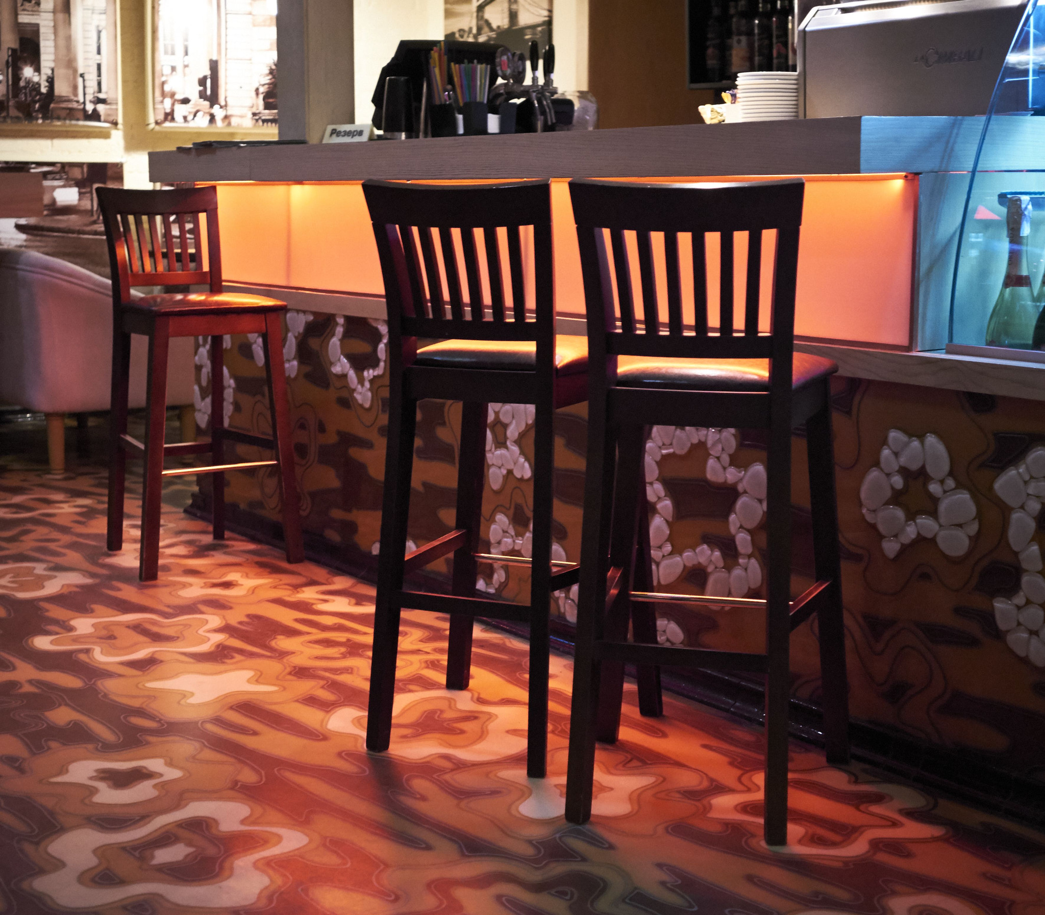 Fujifilm X-M1 + Fujifilm XF 27mm F2.8 sample photo. Bar stools photography
