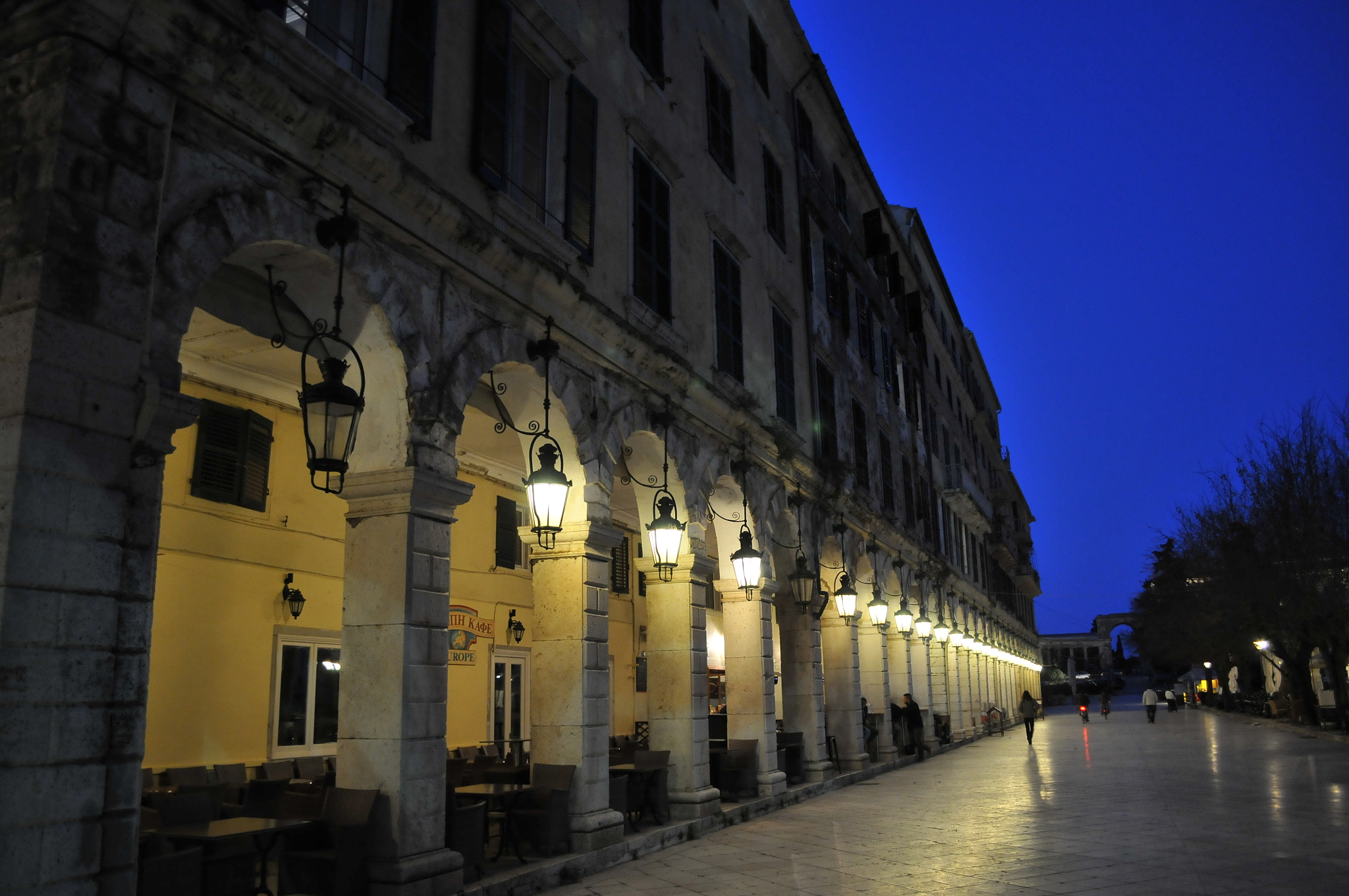Nikon D300 sample photo. Liston,old town,corfu greece photography