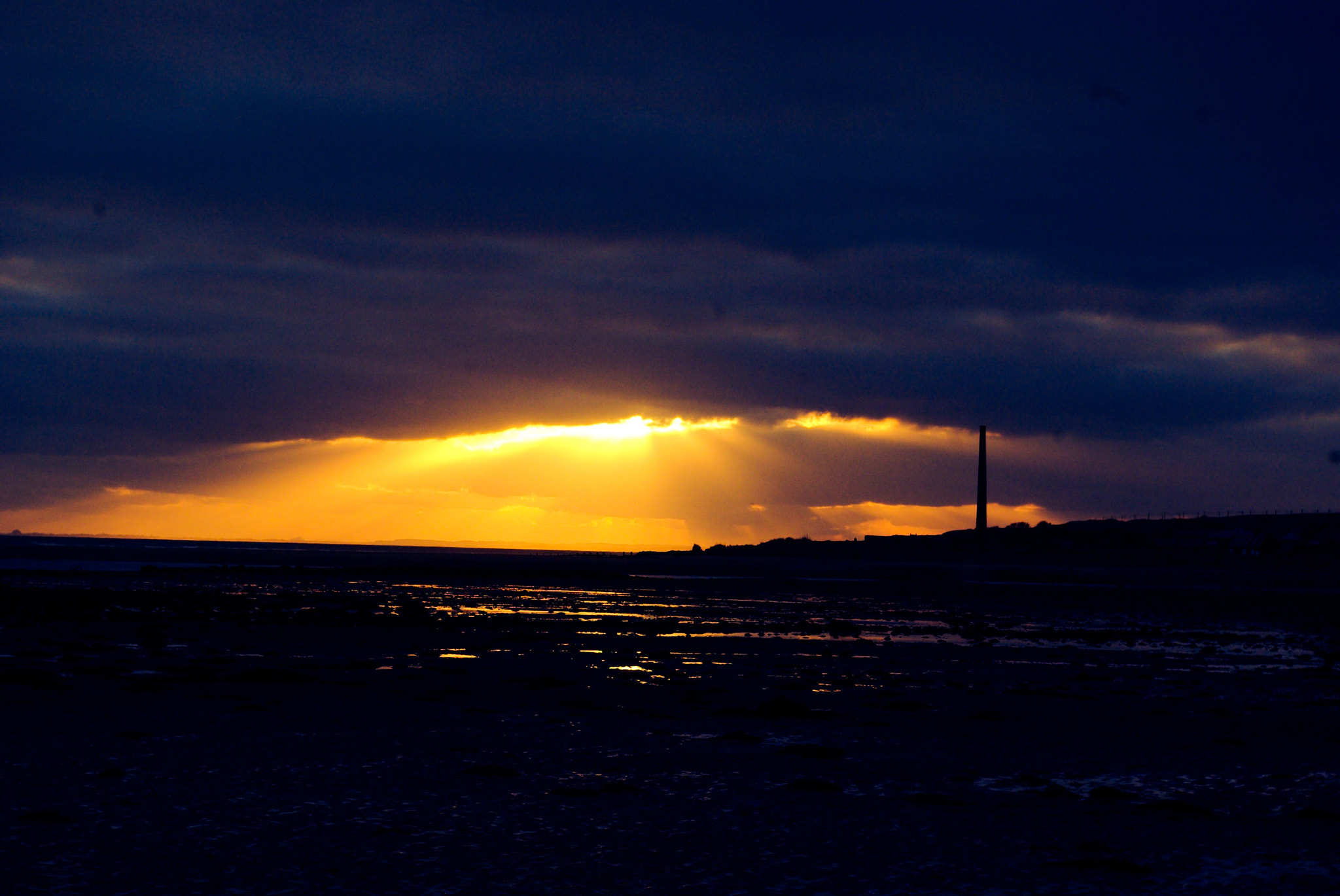 Samsung GX-10 sample photo. Northumberland sunset photography