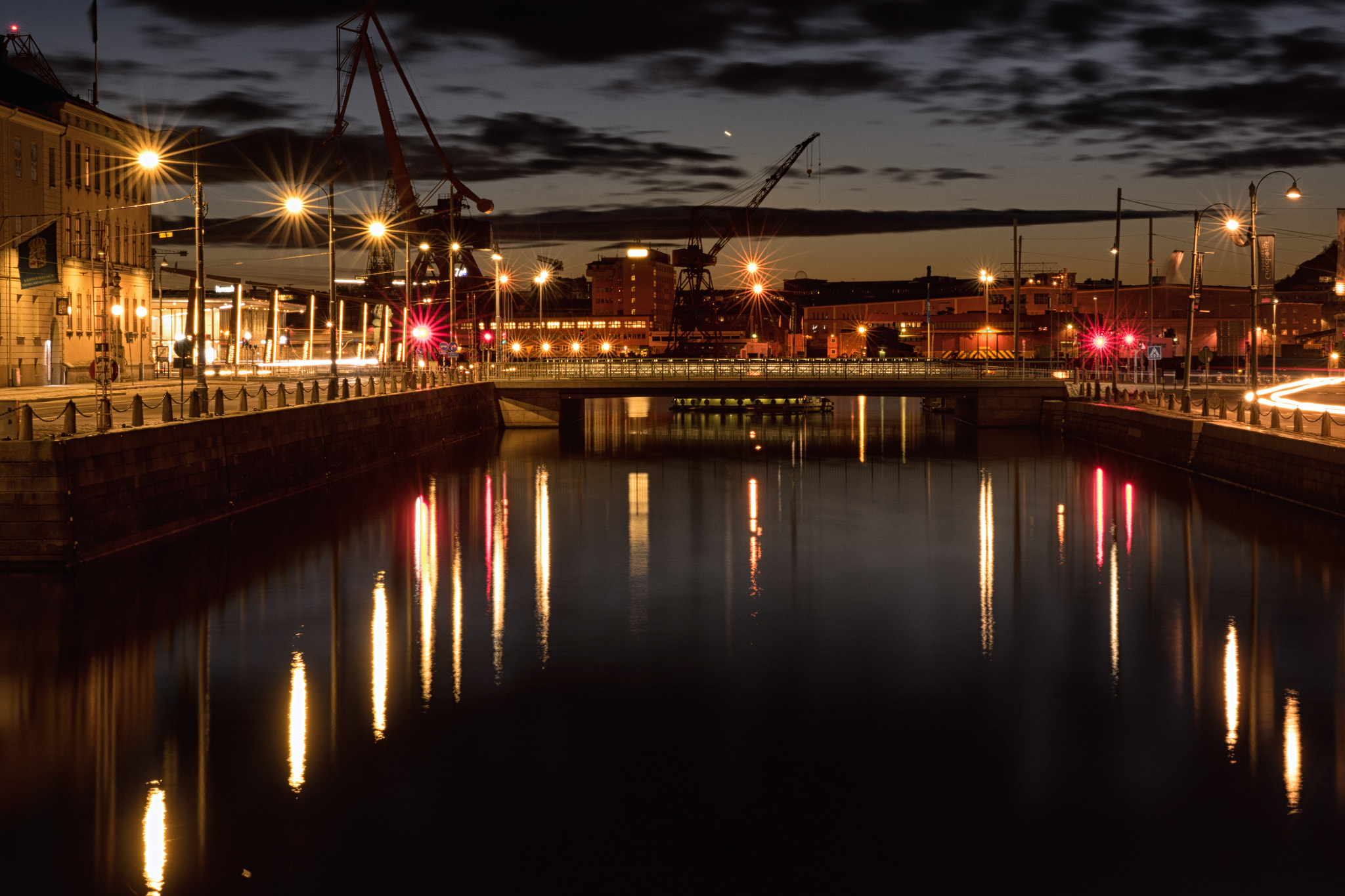 Sony a7R sample photo. Gothenburg harbour photography