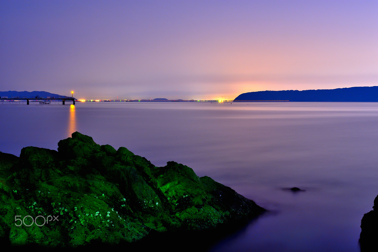 Nikon D7200 + Sigma 35mm F1.4 DG HSM Art sample photo. Before dawn, purple time photography