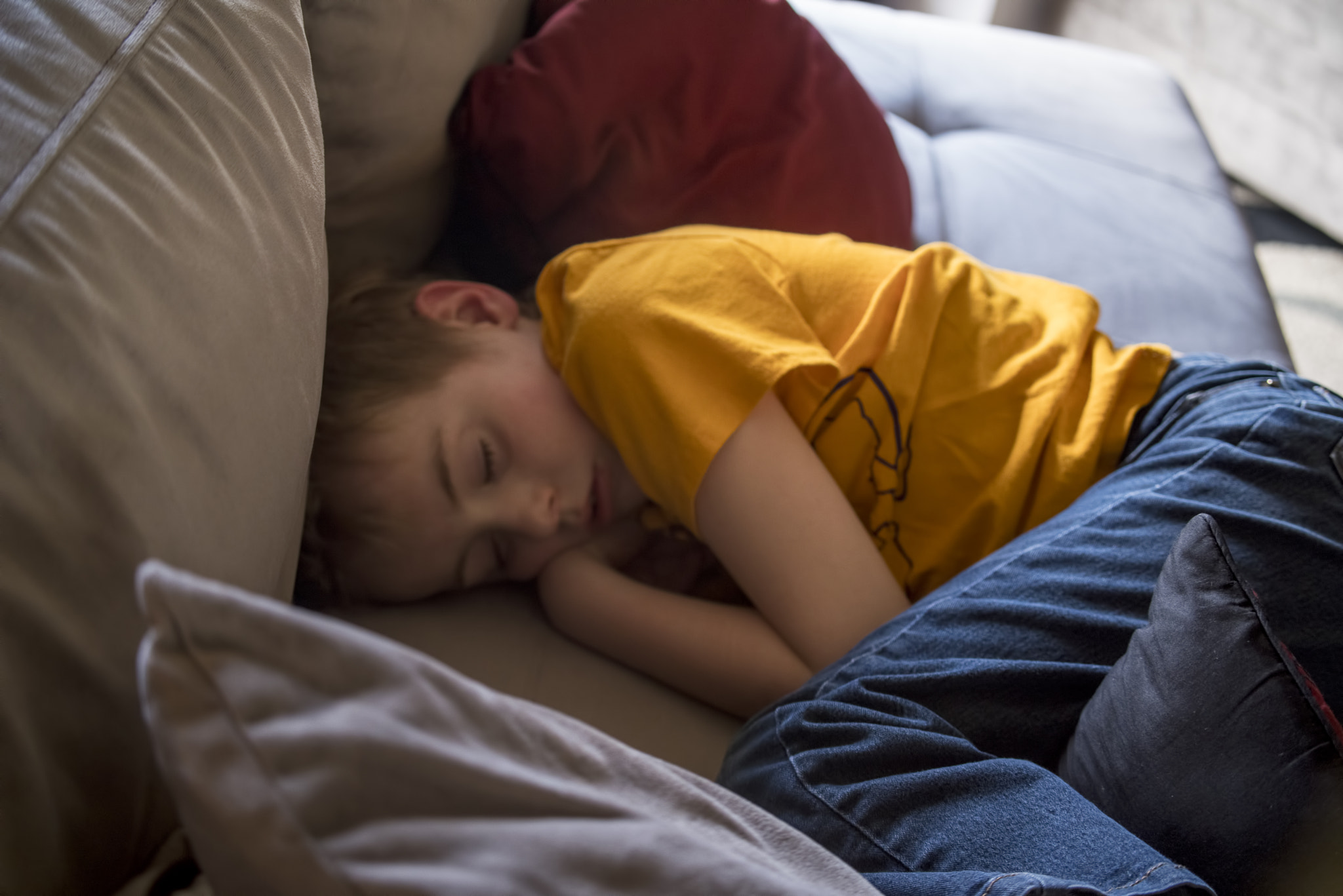 Pentax K-1 sample photo. Sleeping boy photography